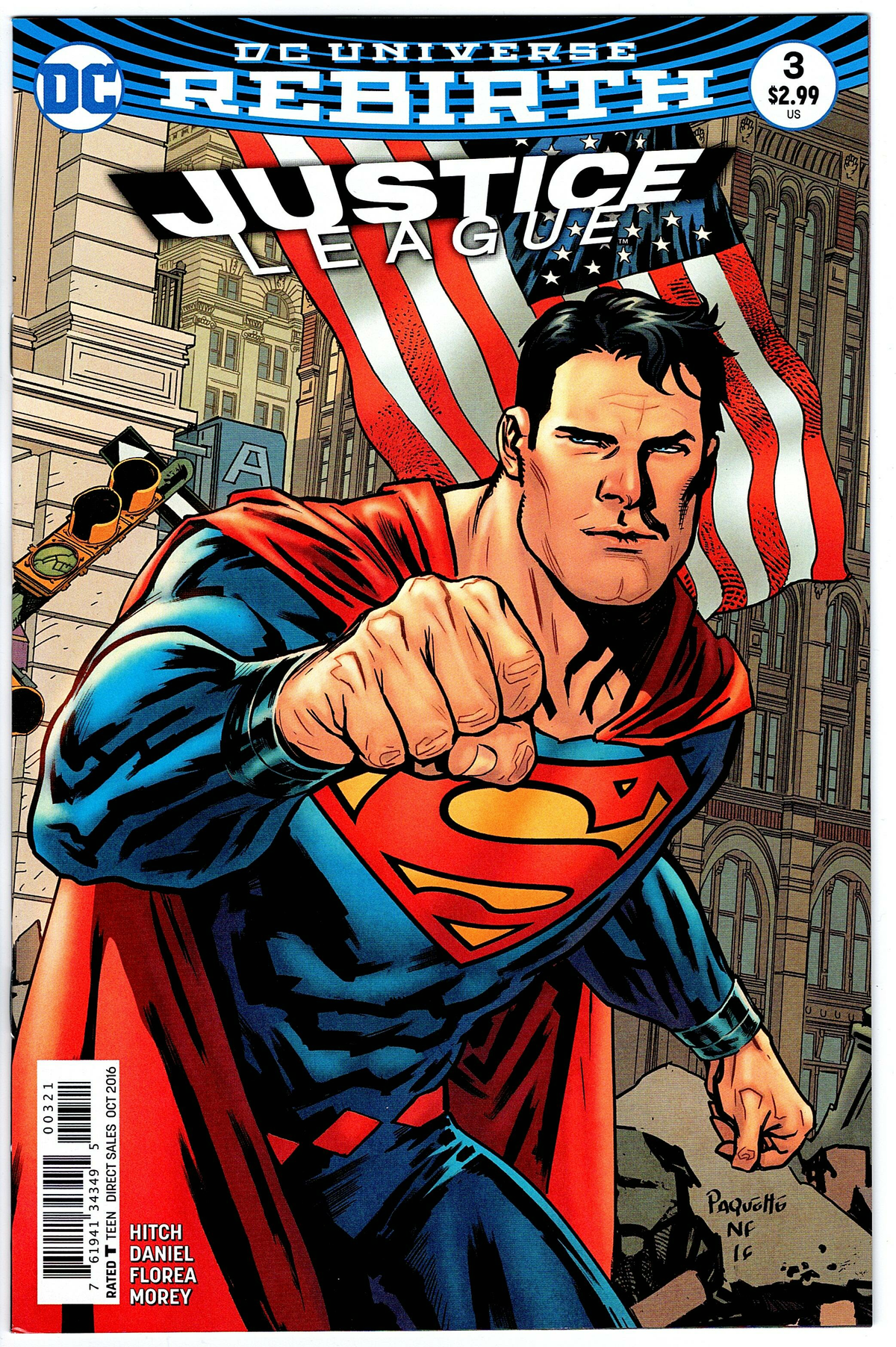 Justice League #3 (2016 series) - cover b