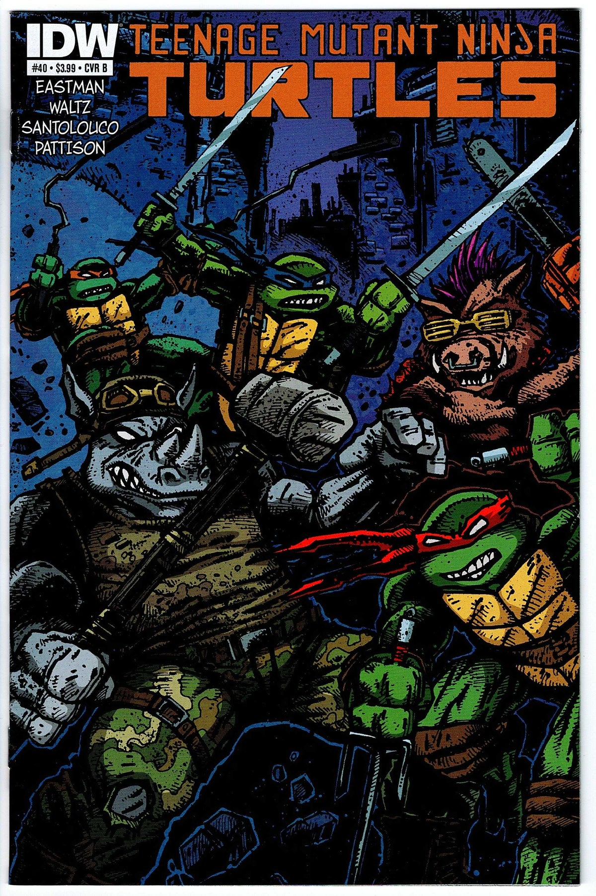 Teenage Mutant Ninja Turtles #40 Cvr B (2011 series)