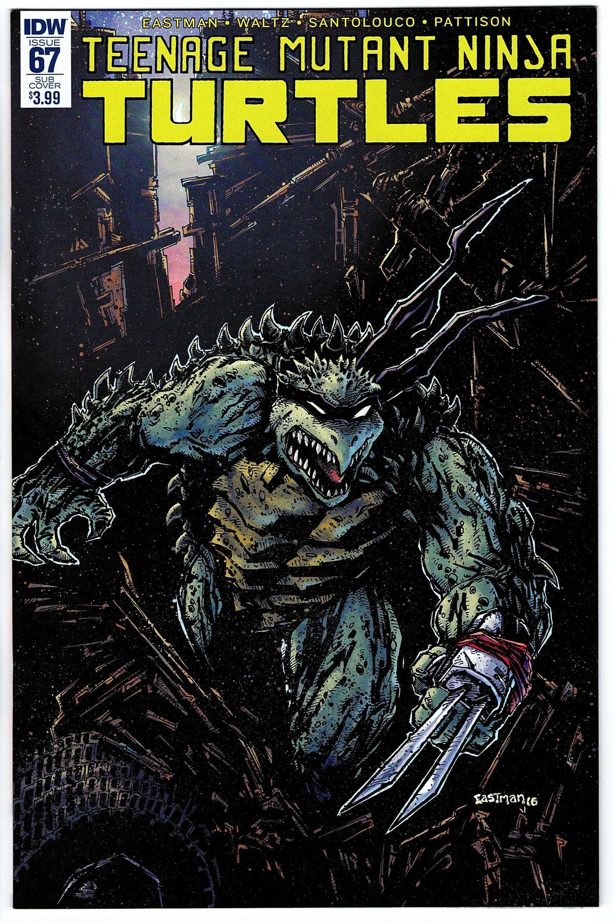 Teenage Mutant Ninja Turtles #67 SUB Cvr (2011 series)