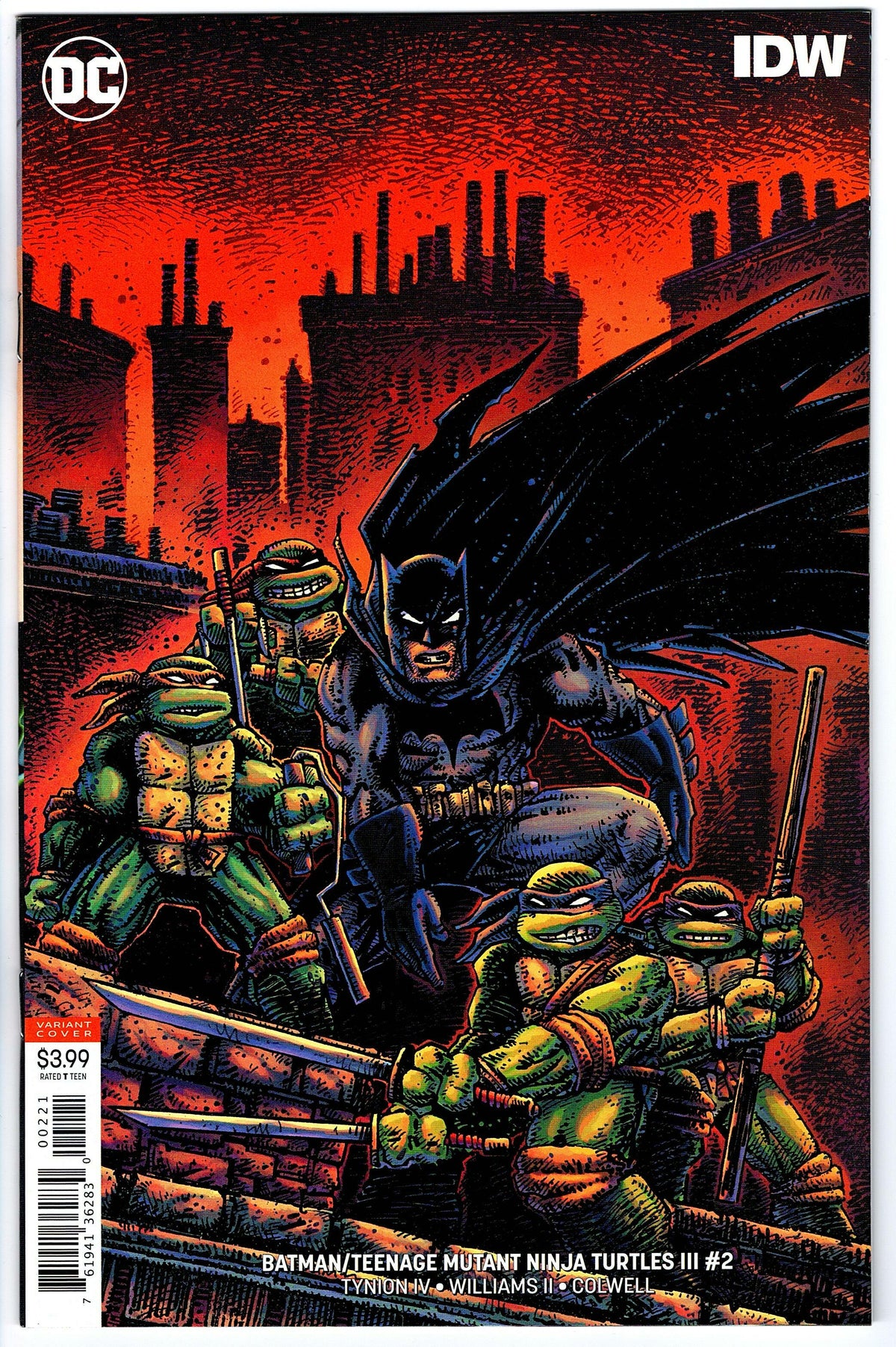 Batman Teenage Mutant Ninja Turtles III #2 - Cover B