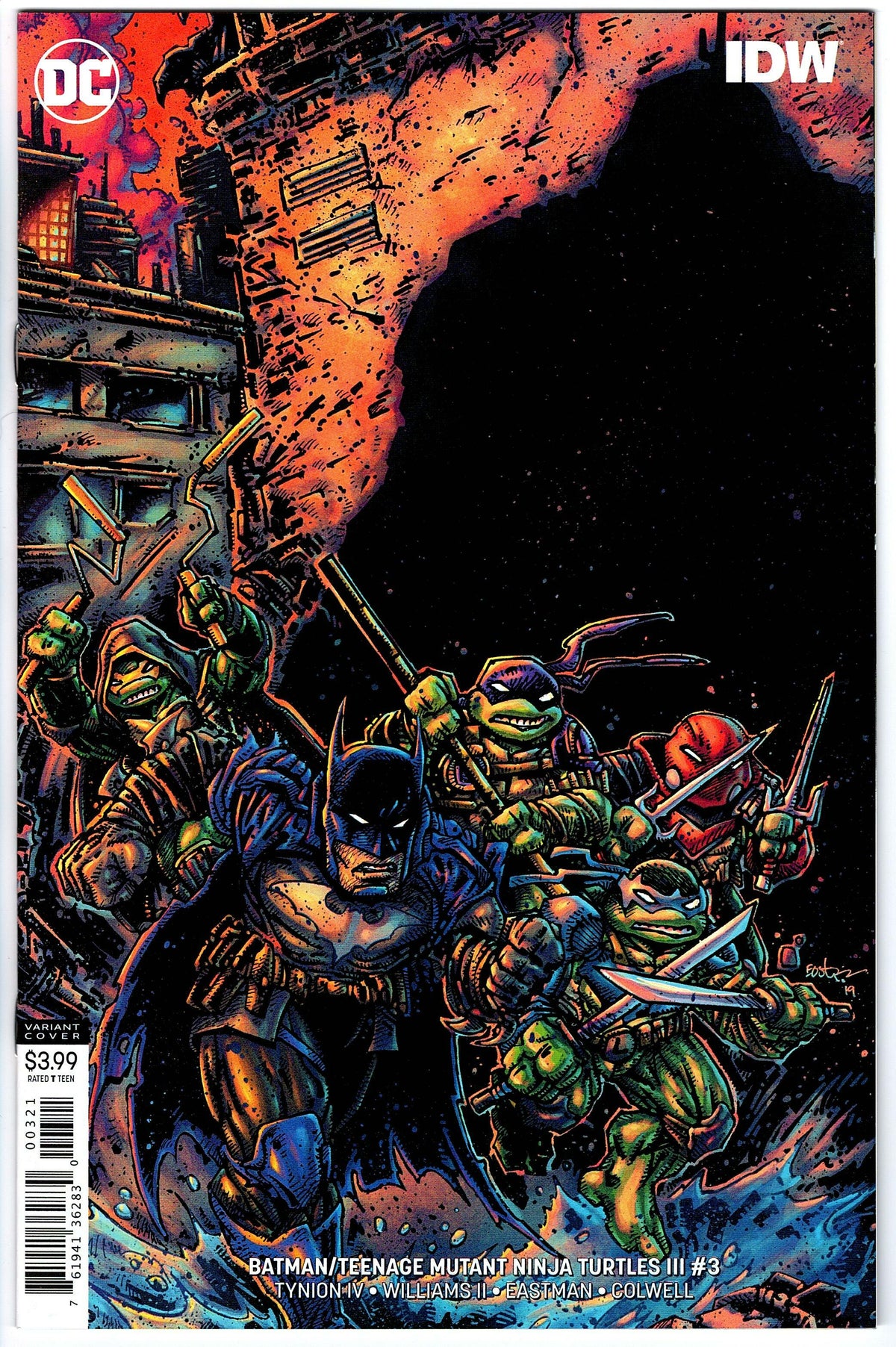 Batman Teenage Mutant Ninja Turtles III #3 - Cover B