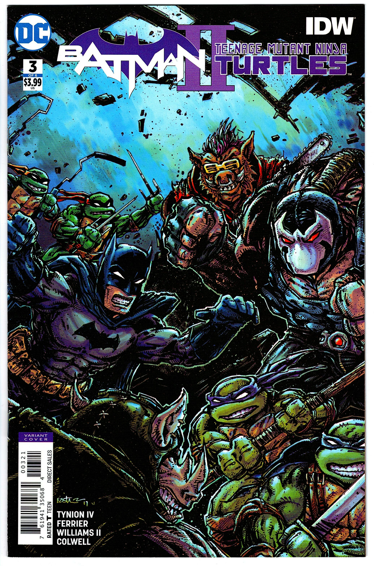 Batman Teenage Mutant Ninja Turtles II #3 Cover B