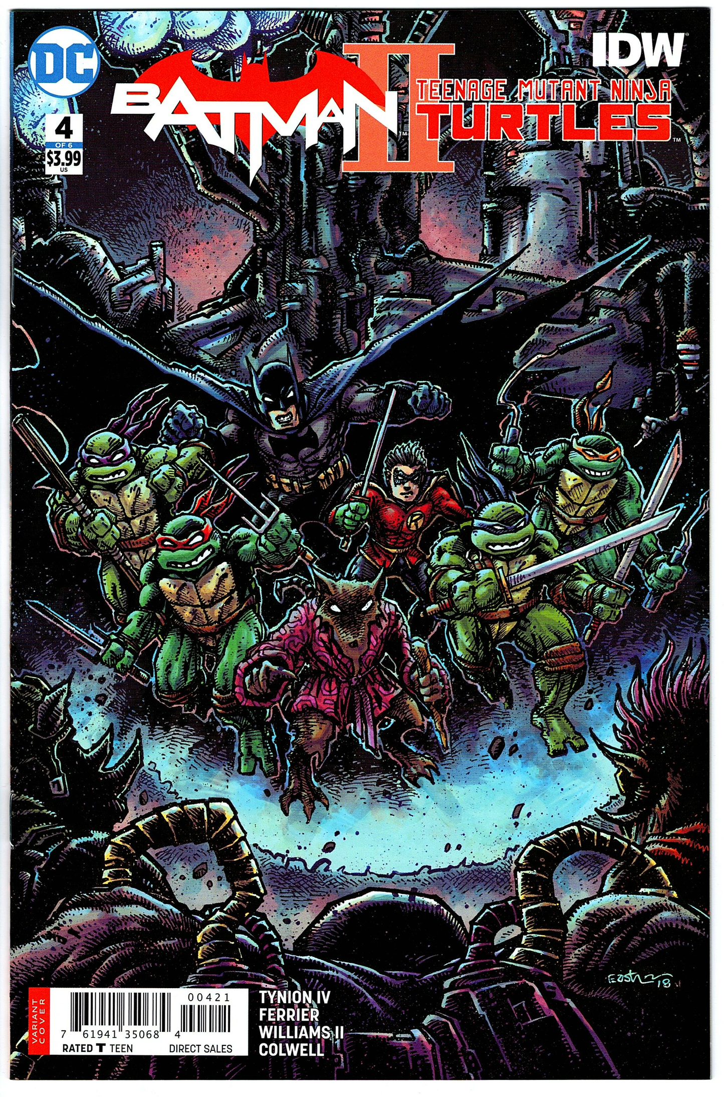 Batman Teenage Mutant Ninja Turtles II #4 Cover B