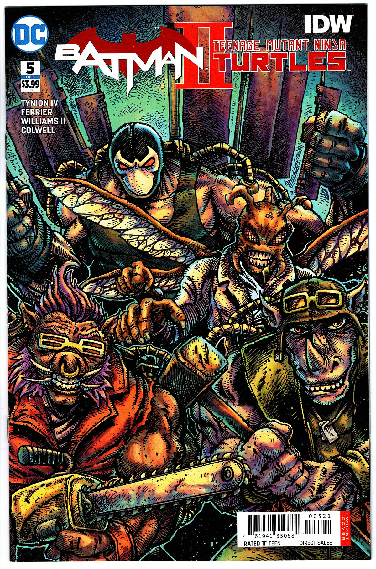 Batman Teenage Mutant Ninja Turtles II #5 Cover B