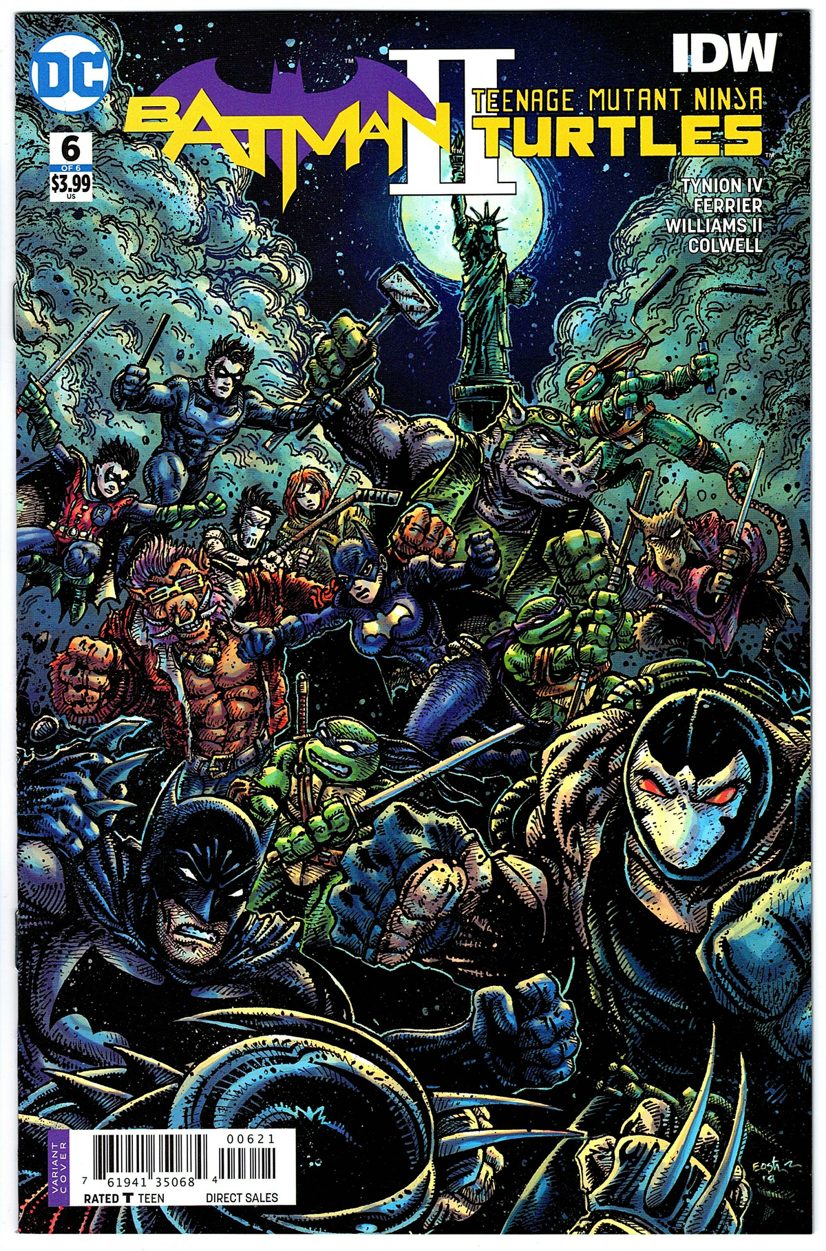 Batman Teenage Mutant Ninja Turtles II #6 Cover B