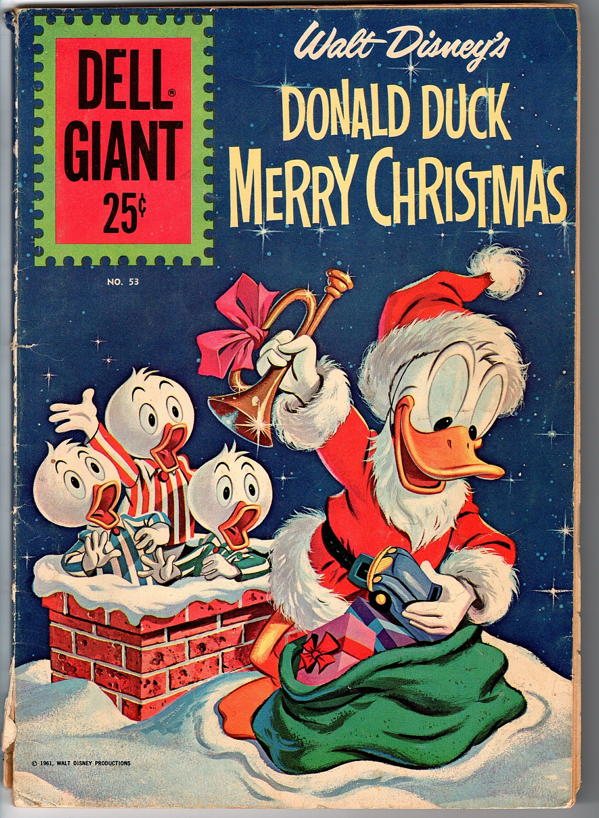 Dell Giant #53 Donald Duck Merry Christmas