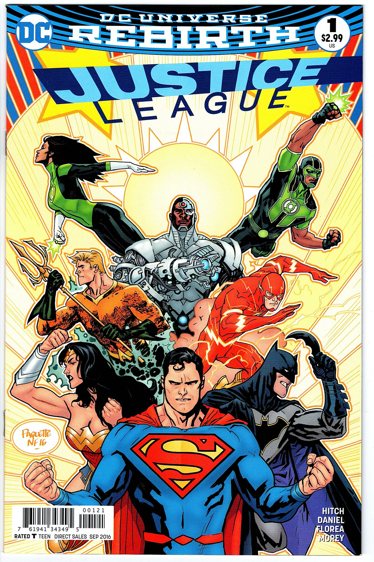 Justice League #1 (2016 series) - cover b