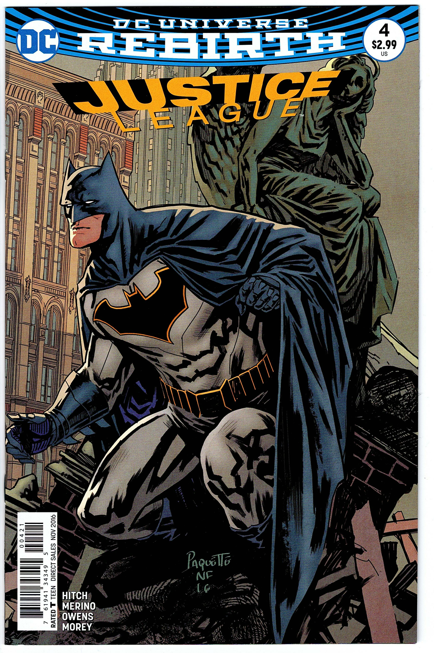 Justice League #4 (2016 series) - cover b