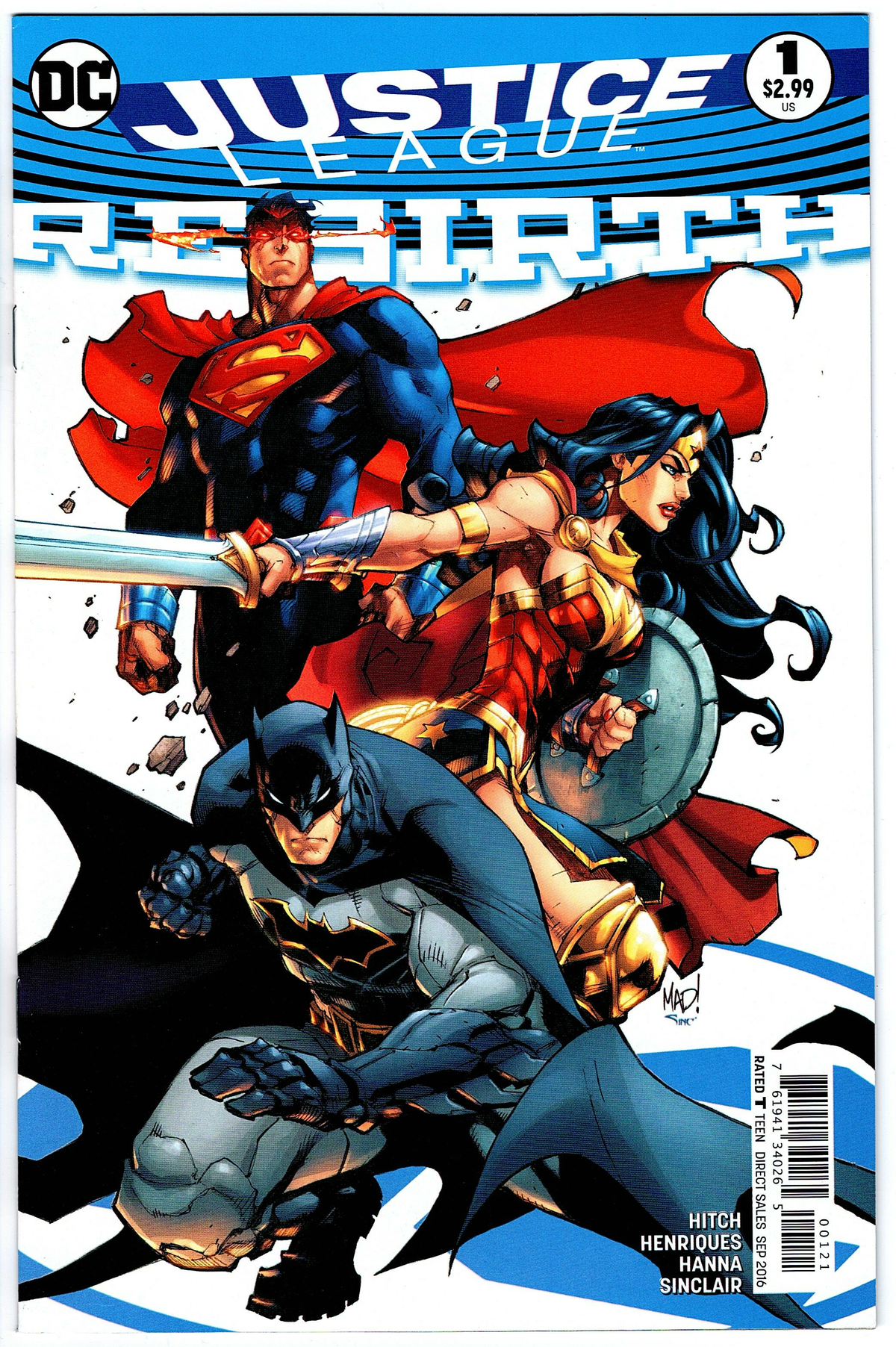 Justice League Rebirth #1 - cover b