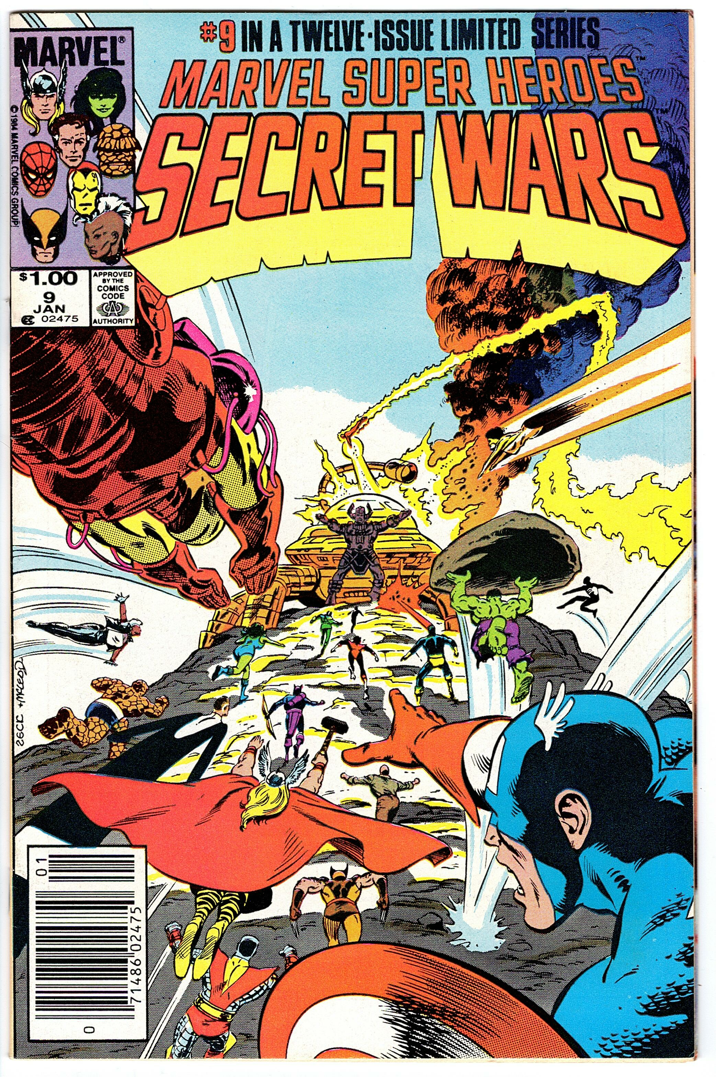 Marvel Super Heroes Secret Wars #9 CPV