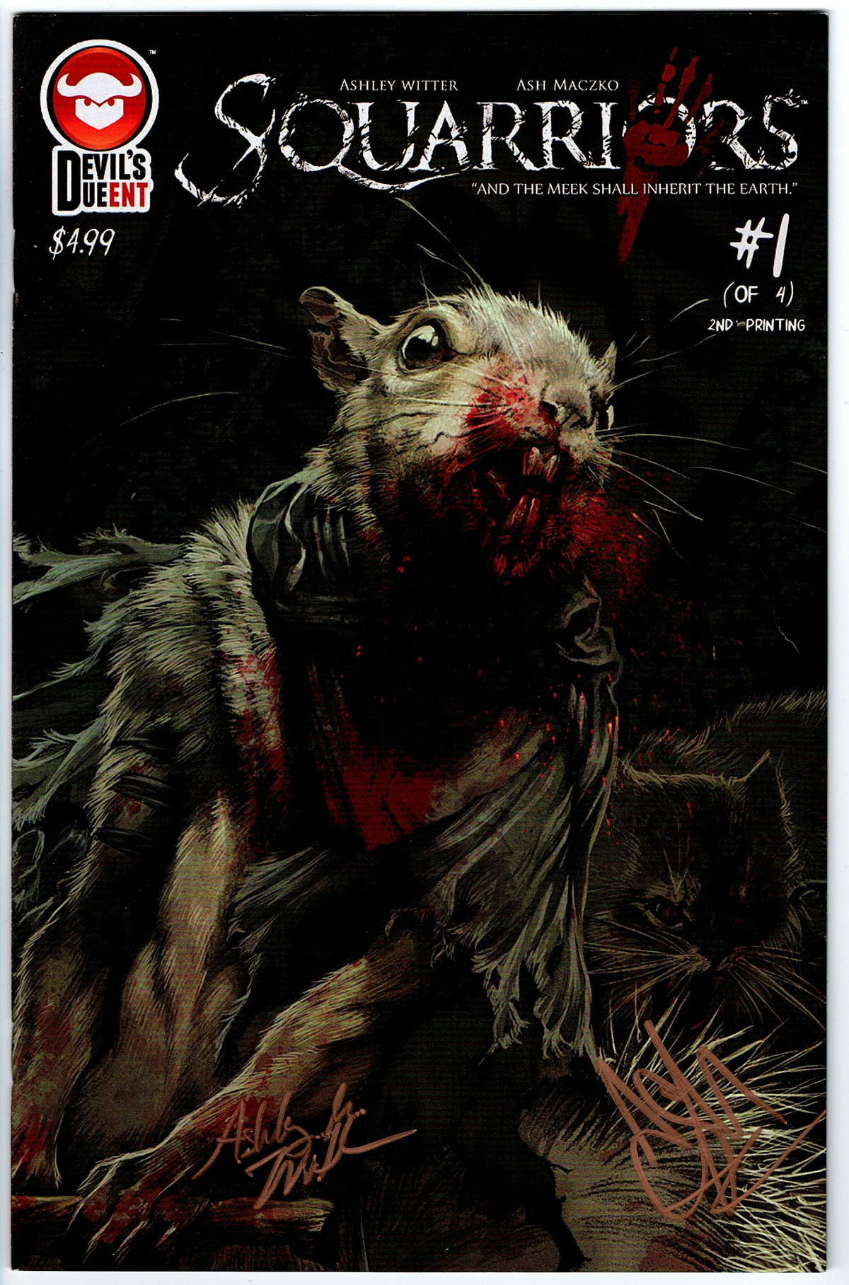 Squarriors #1 - 2nd printing (signed, no coa)