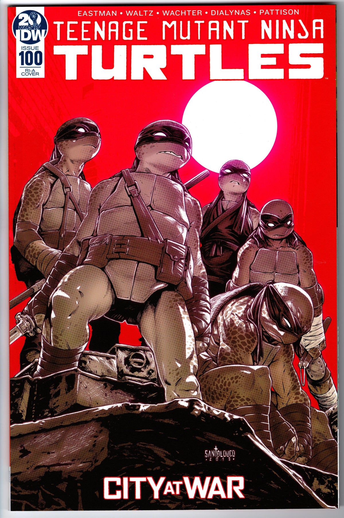 Teenage Mutant Ninja Turtles #100 RI-A Cover (2011 series)