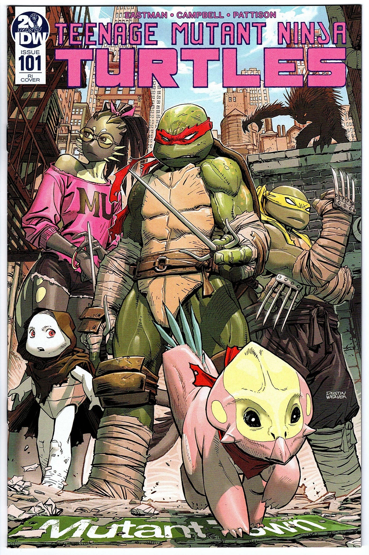 Teenage Mutant Ninja Turtles #101 RI Cover (2011 series)