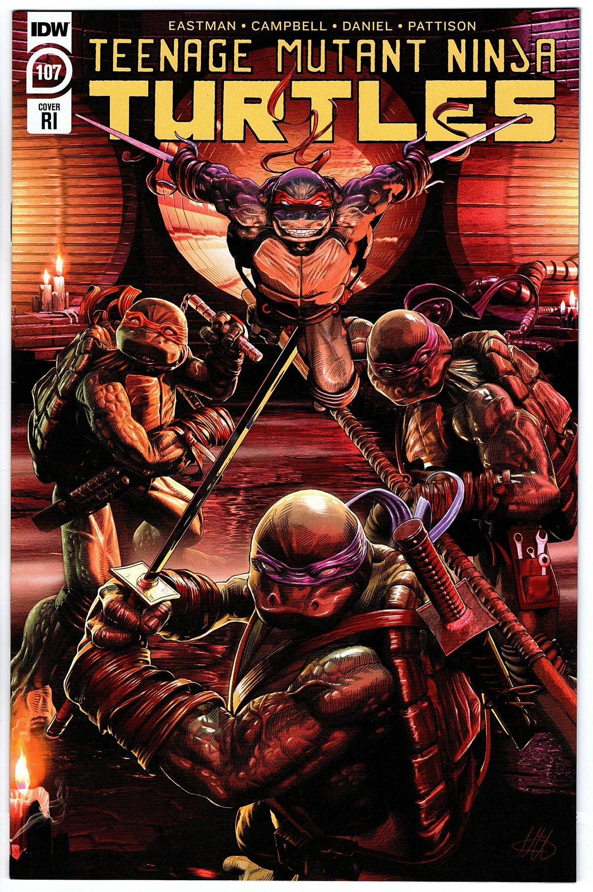 Teenage Mutant Ninja Turtles #107 RI Cover (2011 series)