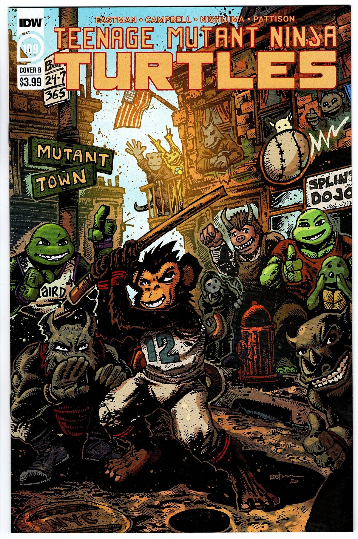 Teenage Mutant Ninja Turtles #109 Cover B (2011 series)