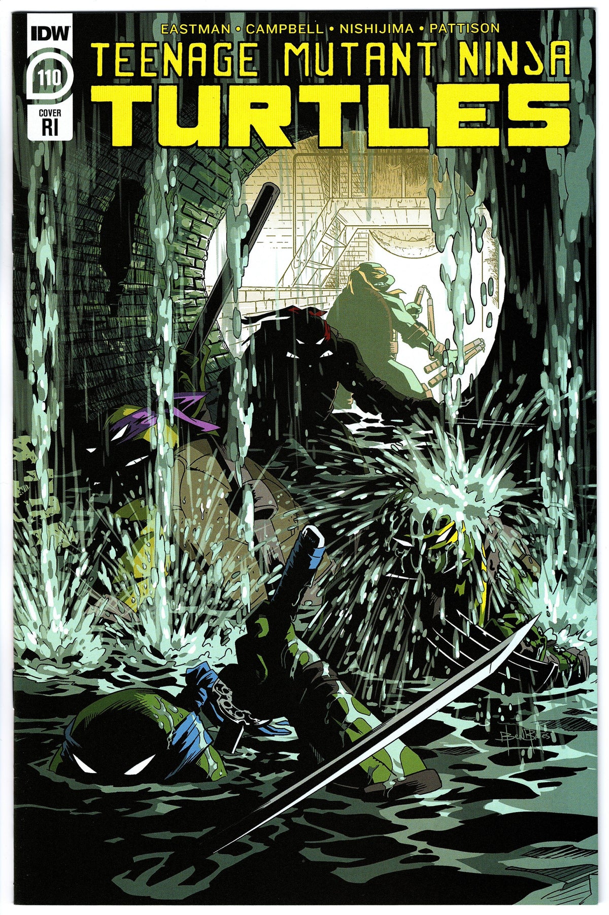 Teenage Mutant Ninja Turtles #110 RI Cover (2011 series)