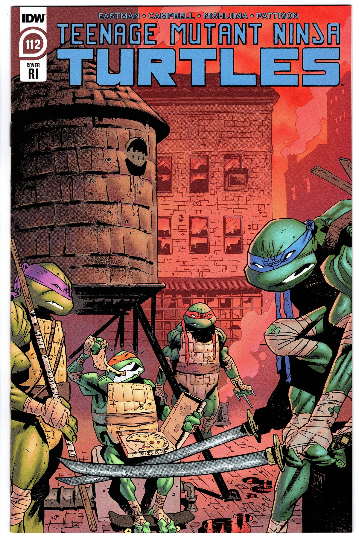 Teenage Mutant Ninja Turtles #112 RI Cover (2011 series)