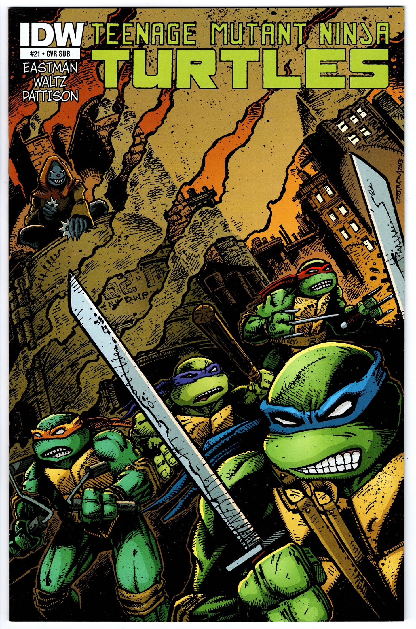 Teenage Mutant Ninja Turtles #21 Cvr Sub (2011 series)