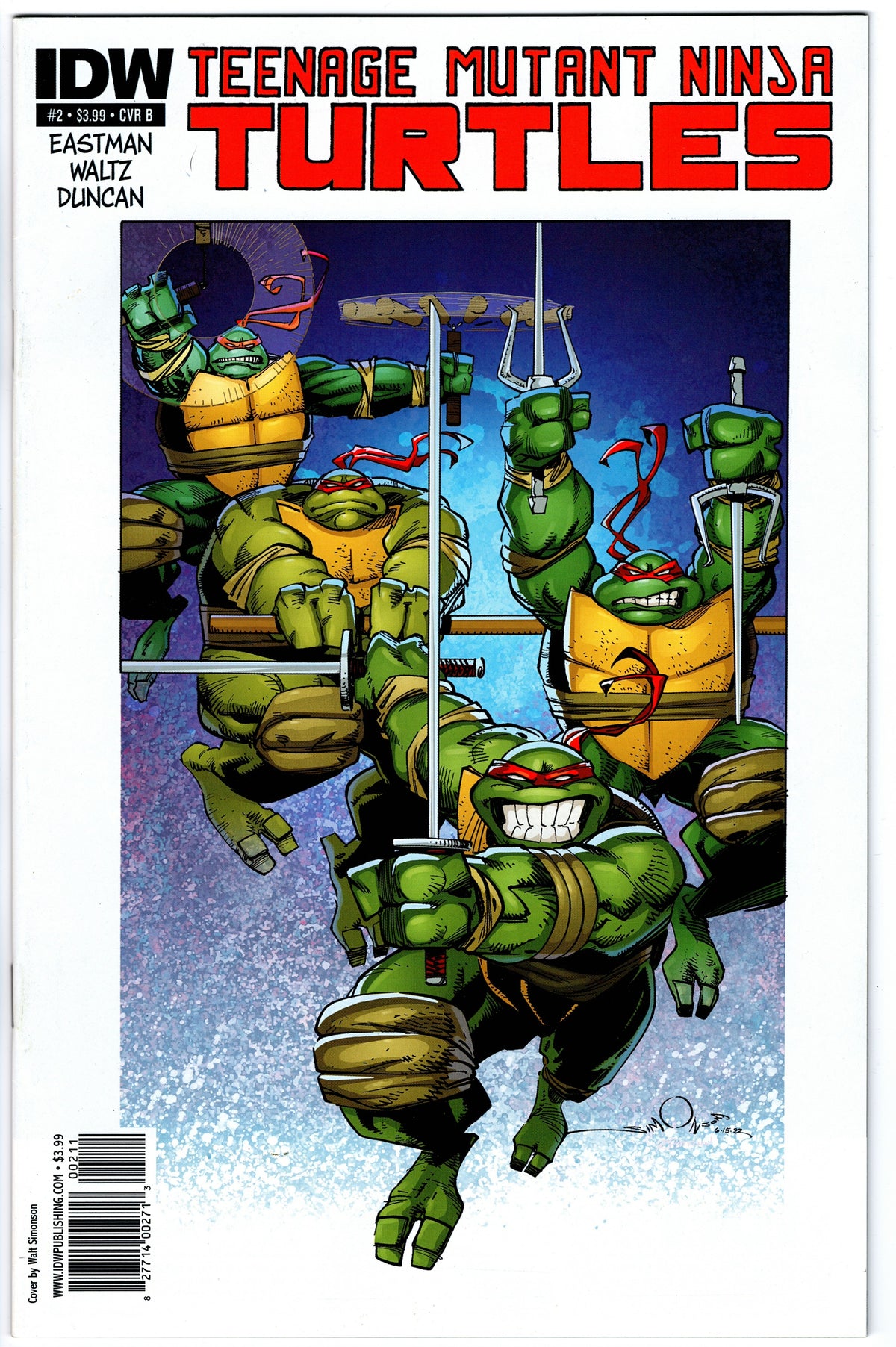 Teenage Mutant Ninja Turtles #2 Cvr B (2011 series)
