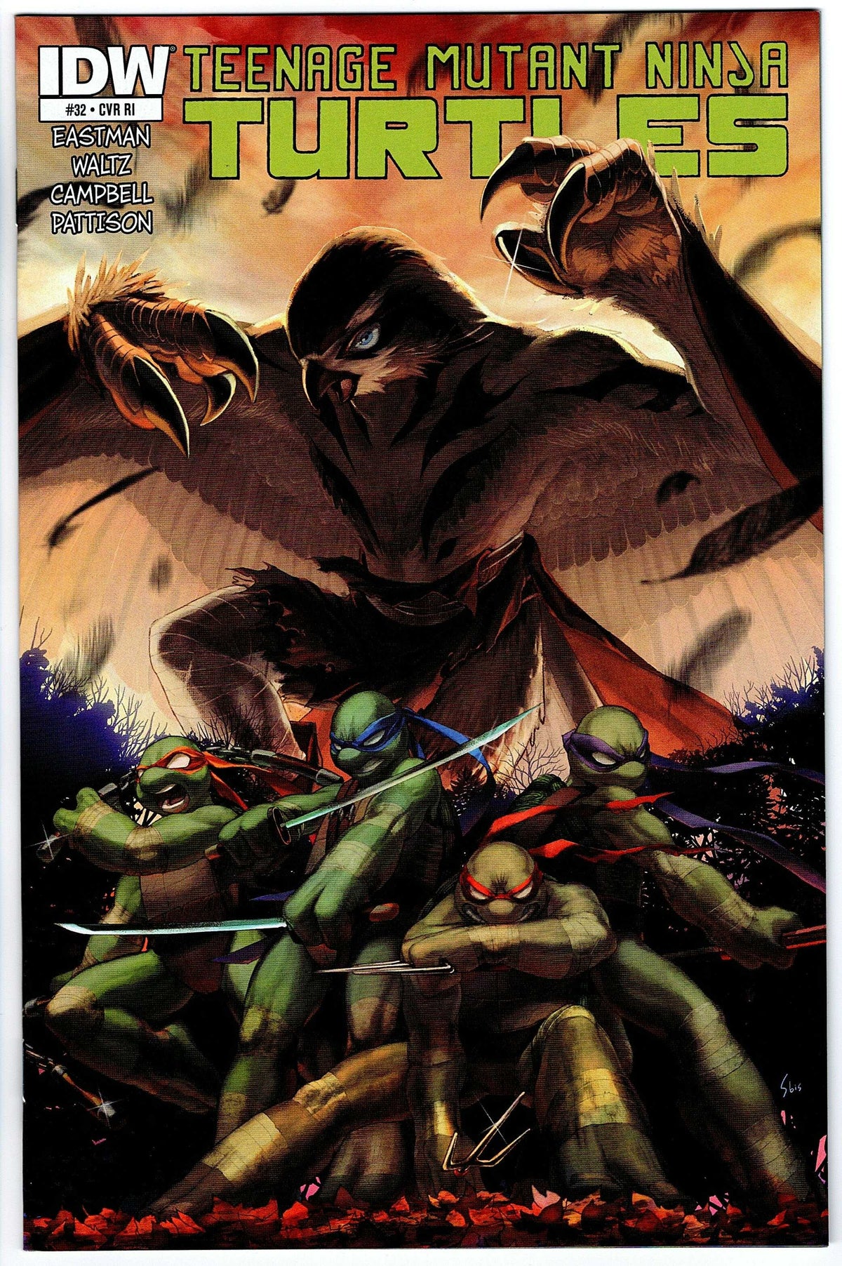 Teenage Mutant Ninja Turtles #32 Cvr RI (2011 series)