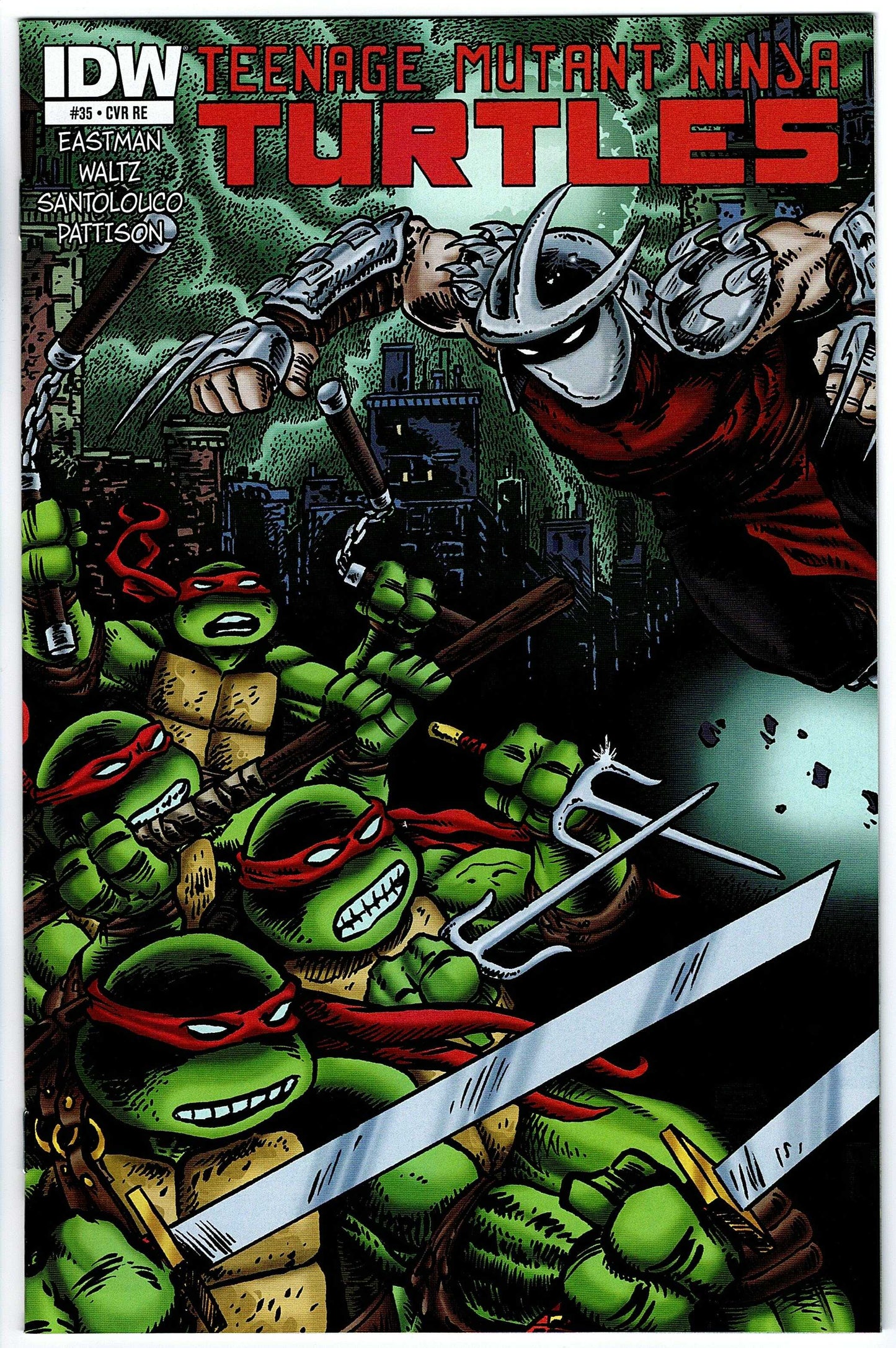 Teenage Mutant Ninja Turtles #35 Cvr RE (2011 series)