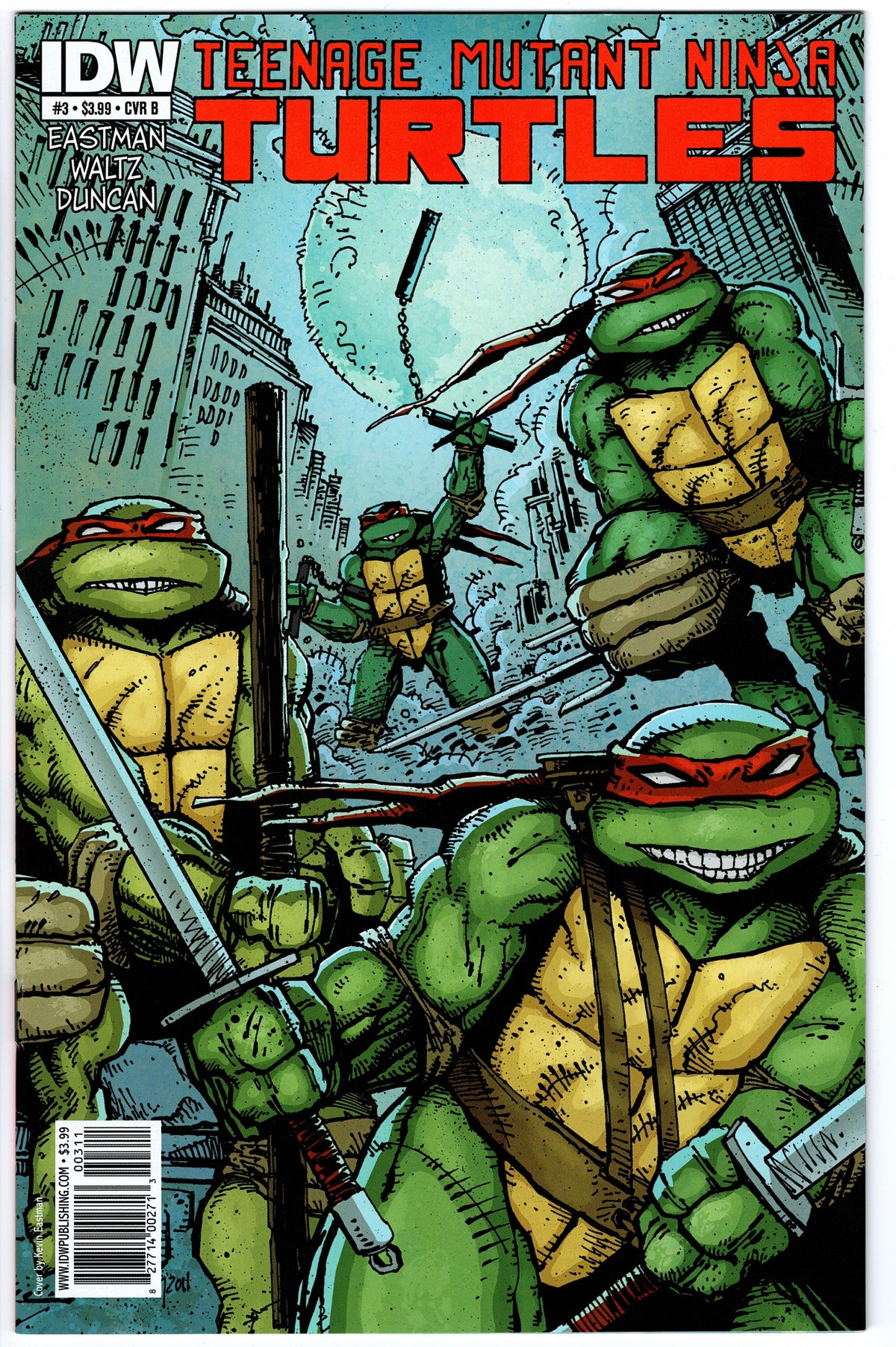 Teenage Mutant Ninja Turtles #3 Cvr B (2011 series)