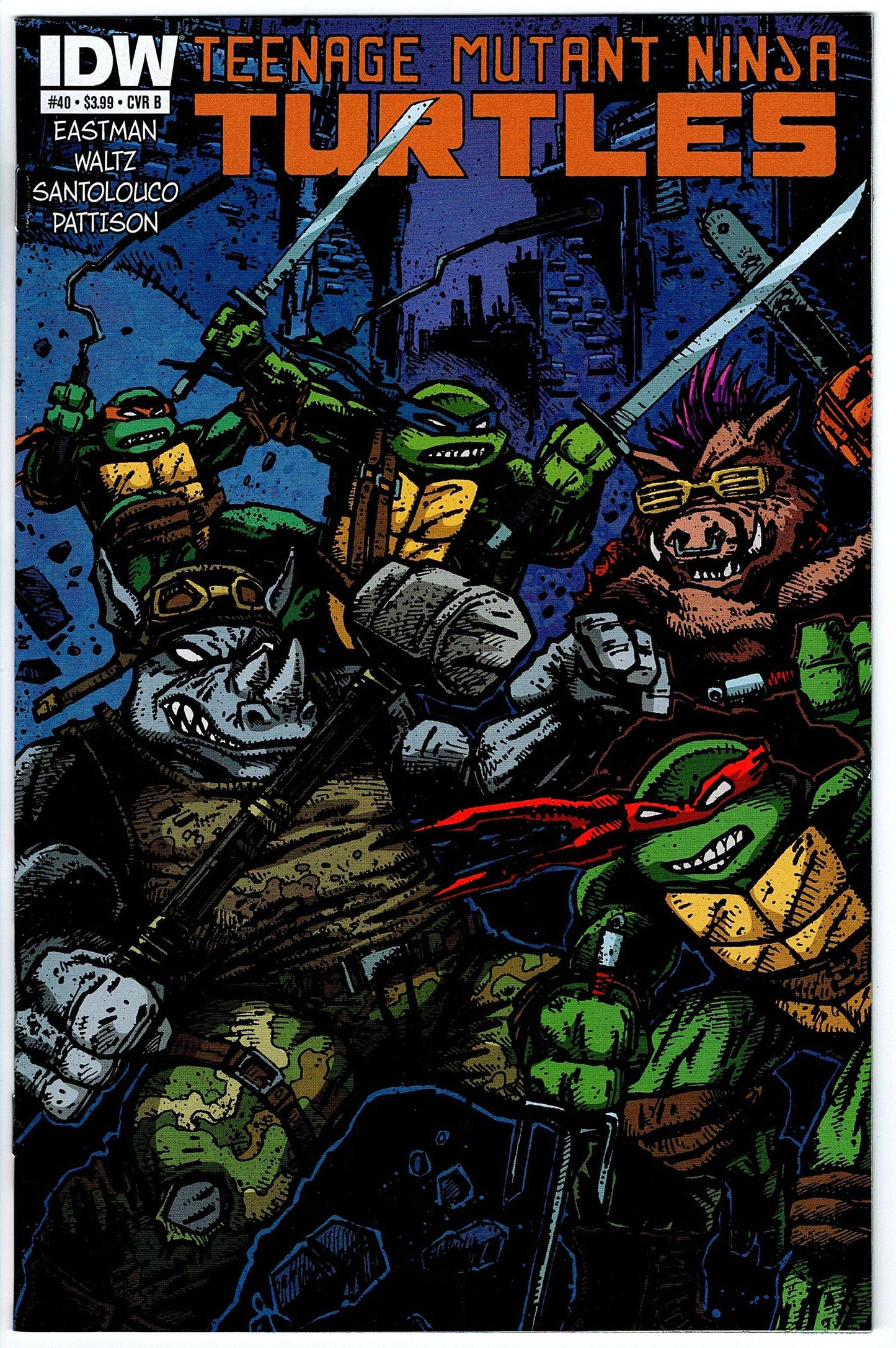 Teenage Mutant Ninja Turtles #40 Cvr B (2011 series)