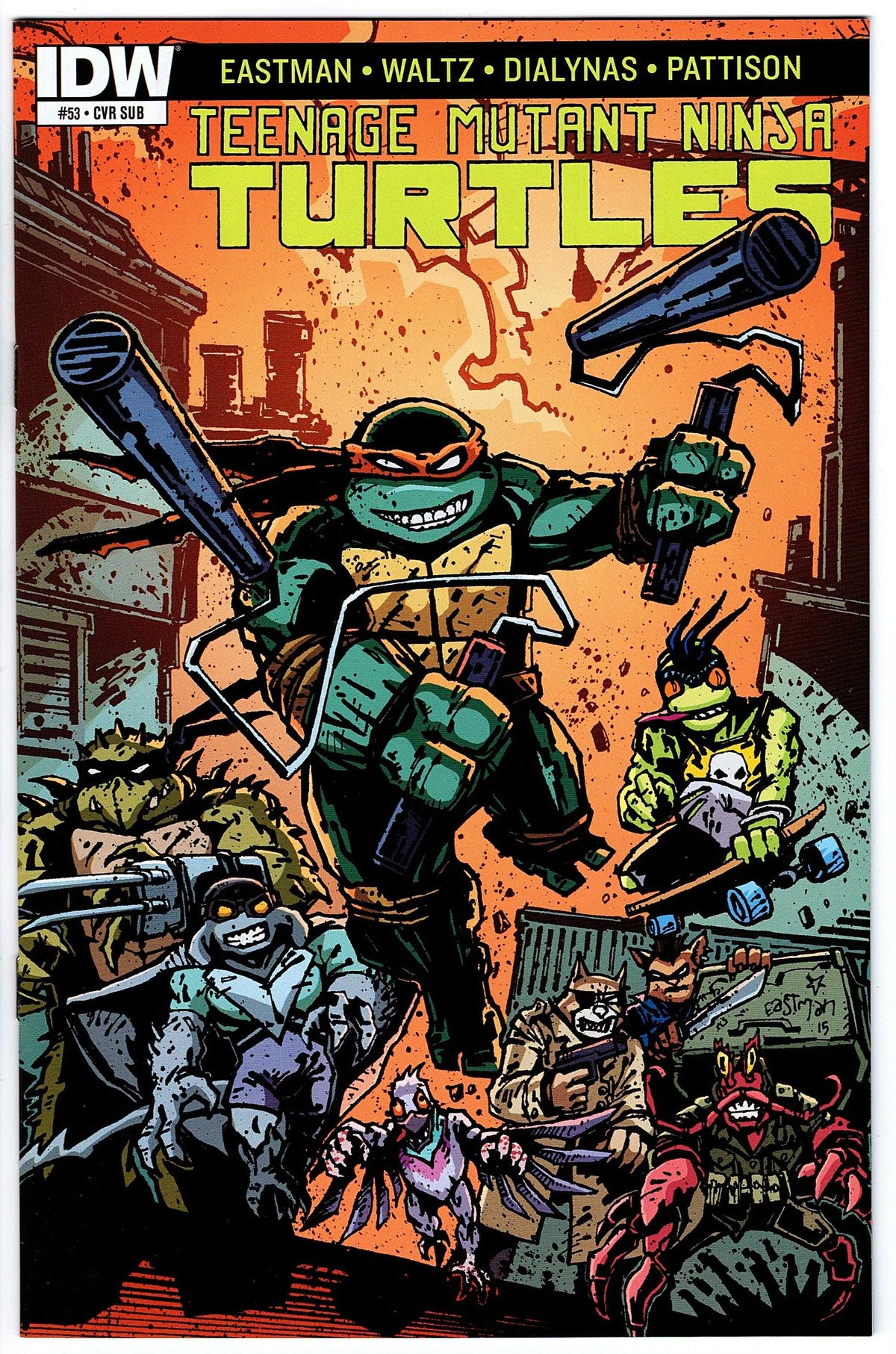 Teenage Mutant Ninja Turtles #53 SUB Cvr (2011 series)