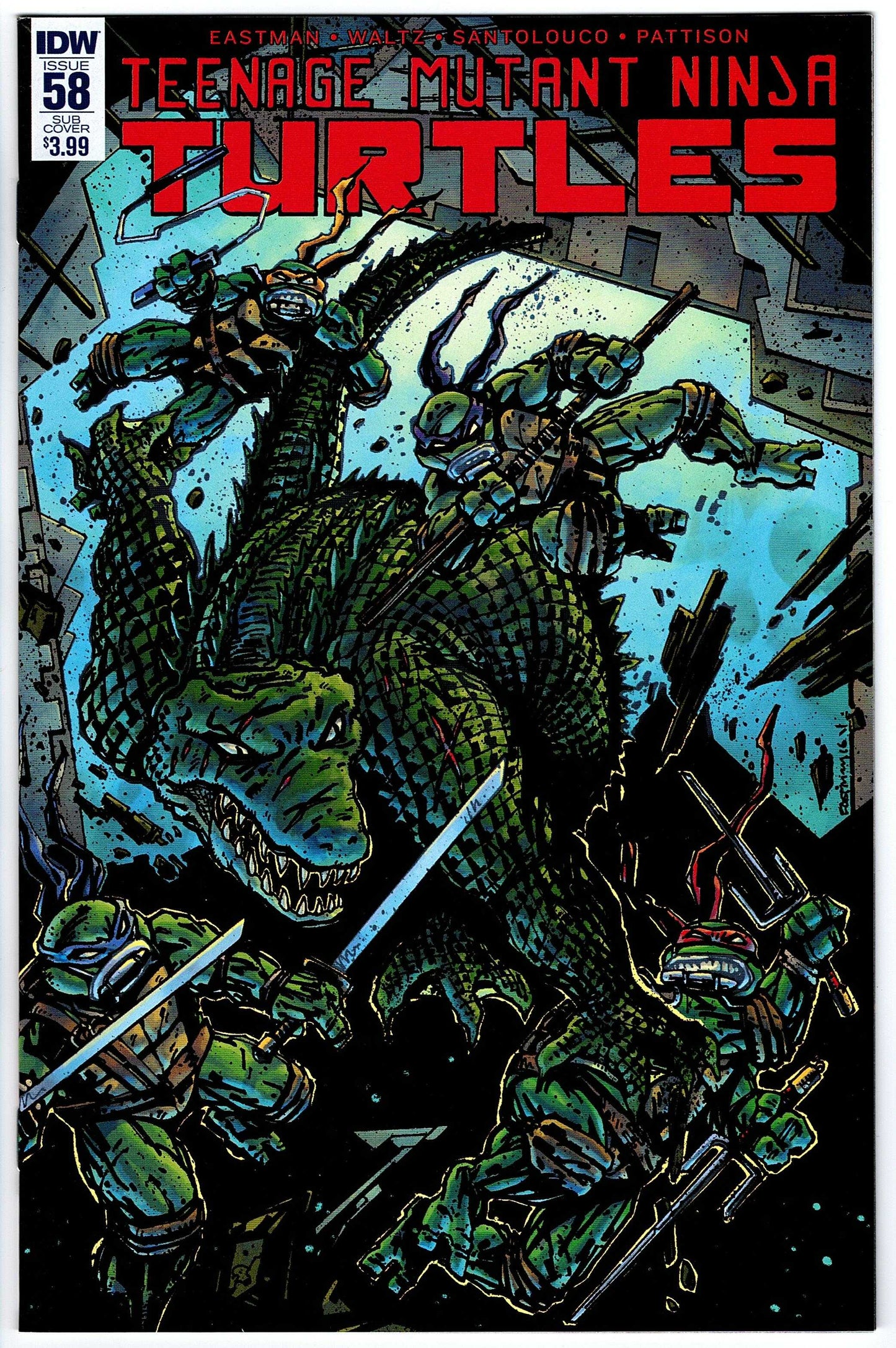 Teenage Mutant Ninja Turtles #58 SUB Cvr (2011 series)