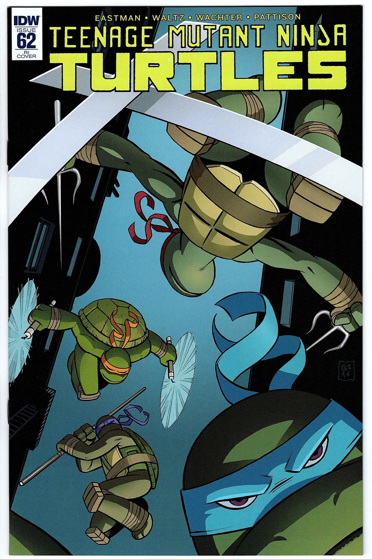 Teenage Mutant Ninja Turtles #62 RI Cvr (2011 series)