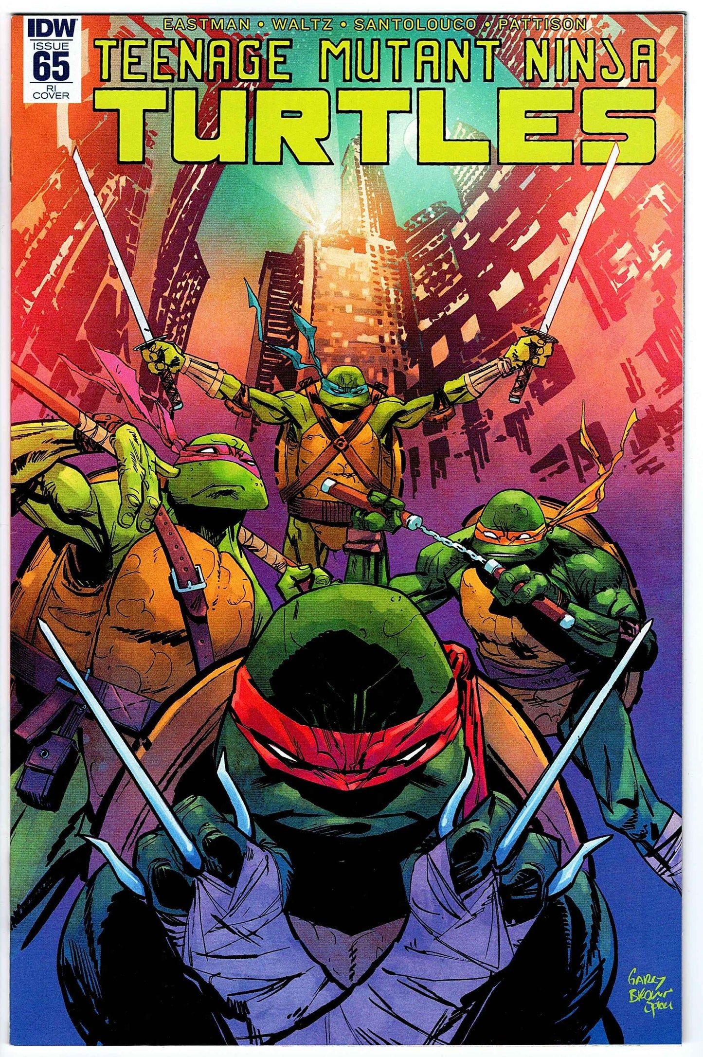 Teenage Mutant Ninja Turtles #65 RI Cvr (2011 series)