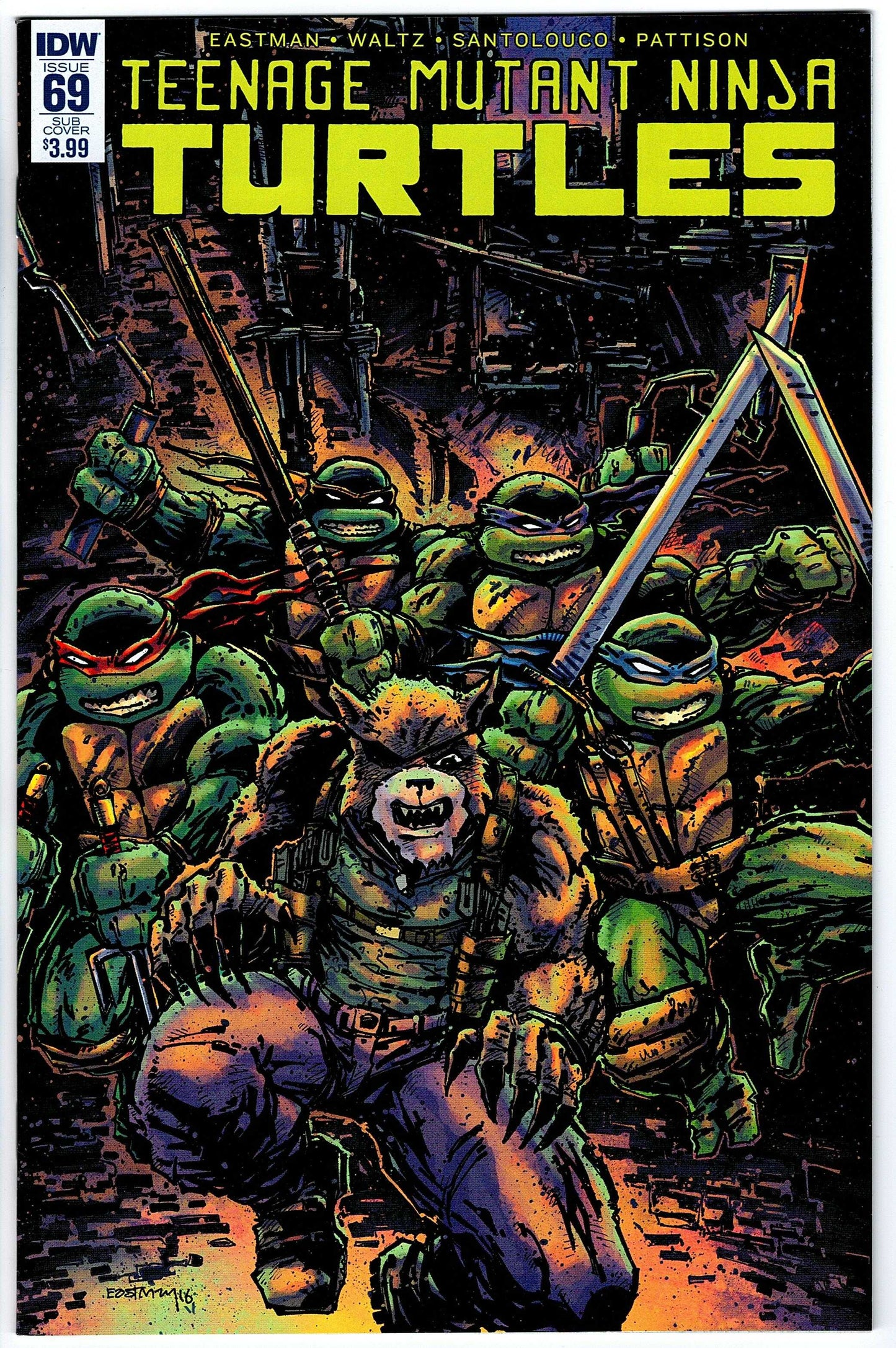 Teenage Mutant Ninja Turtles #69 SUB Cvr (2011 series)