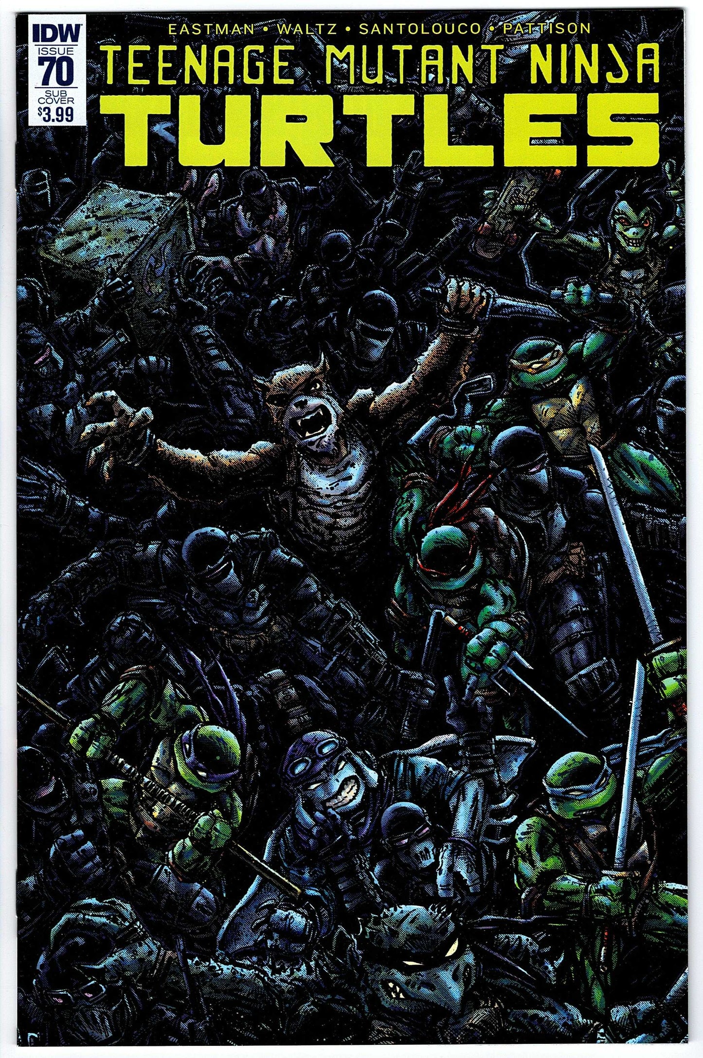 Teenage Mutant Ninja Turtles #70 SUB Cvr (2011 series)