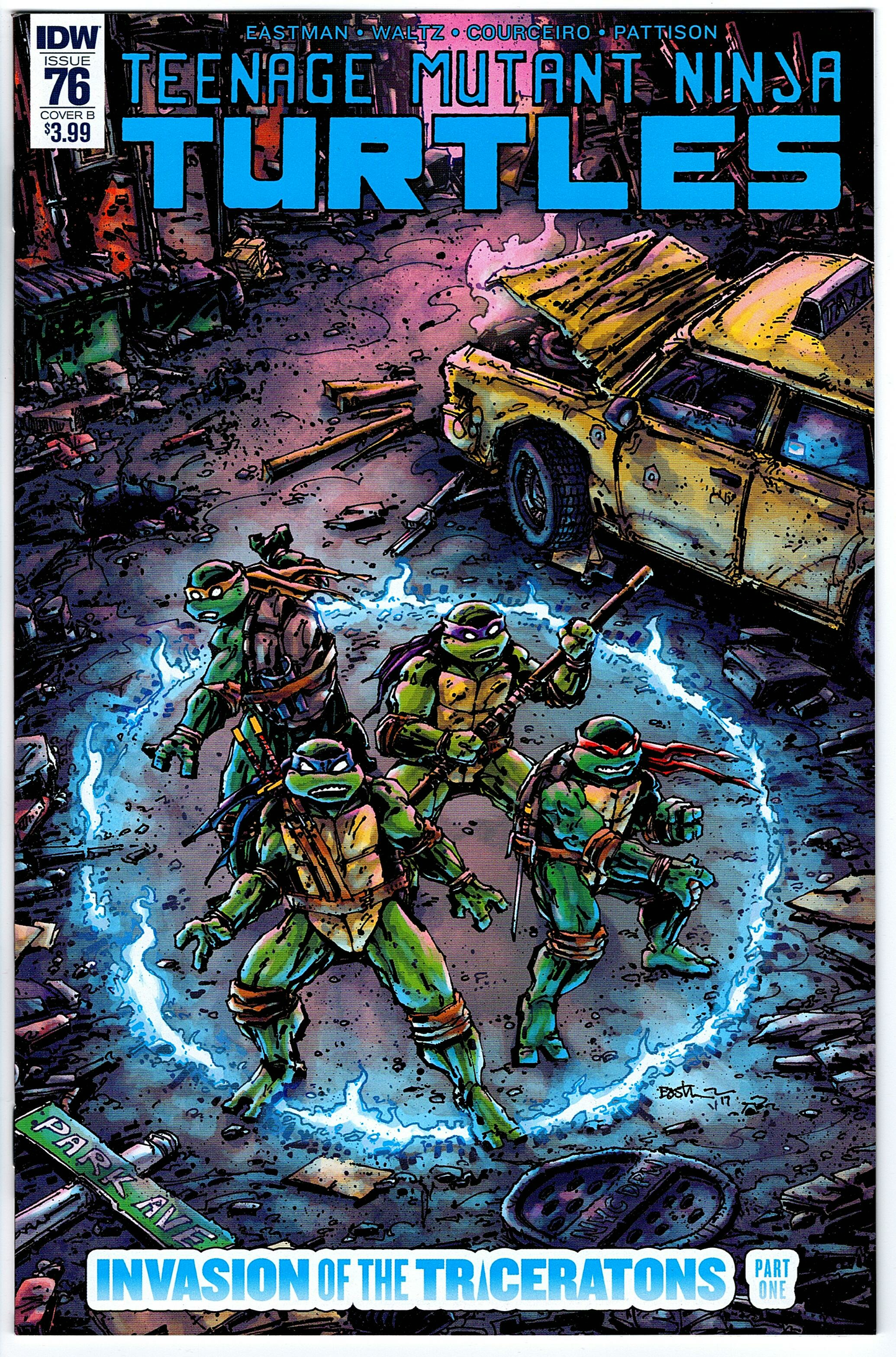 Teenage Mutant Ninja Turtles #76 - Eastman Cover B