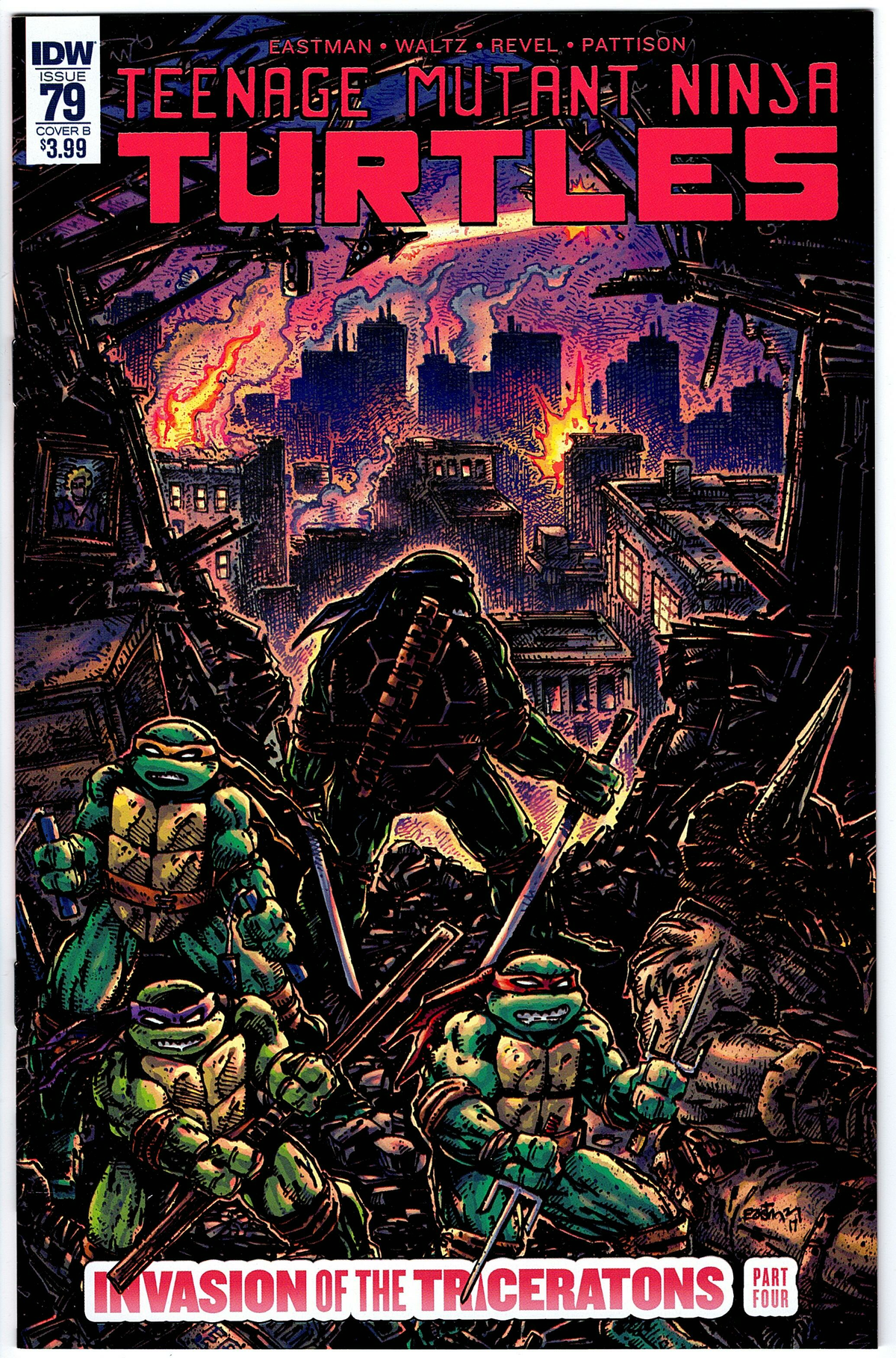 Teenage Mutant Ninja Turtles #79 - Eastman Cover B
