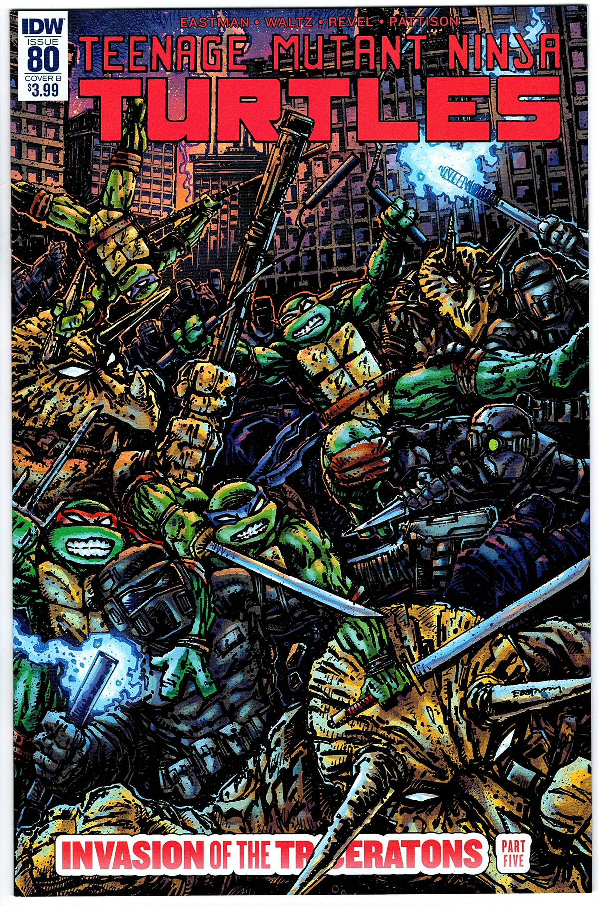 Teenage Mutant Ninja Turtles #80 - Eastman Cover B