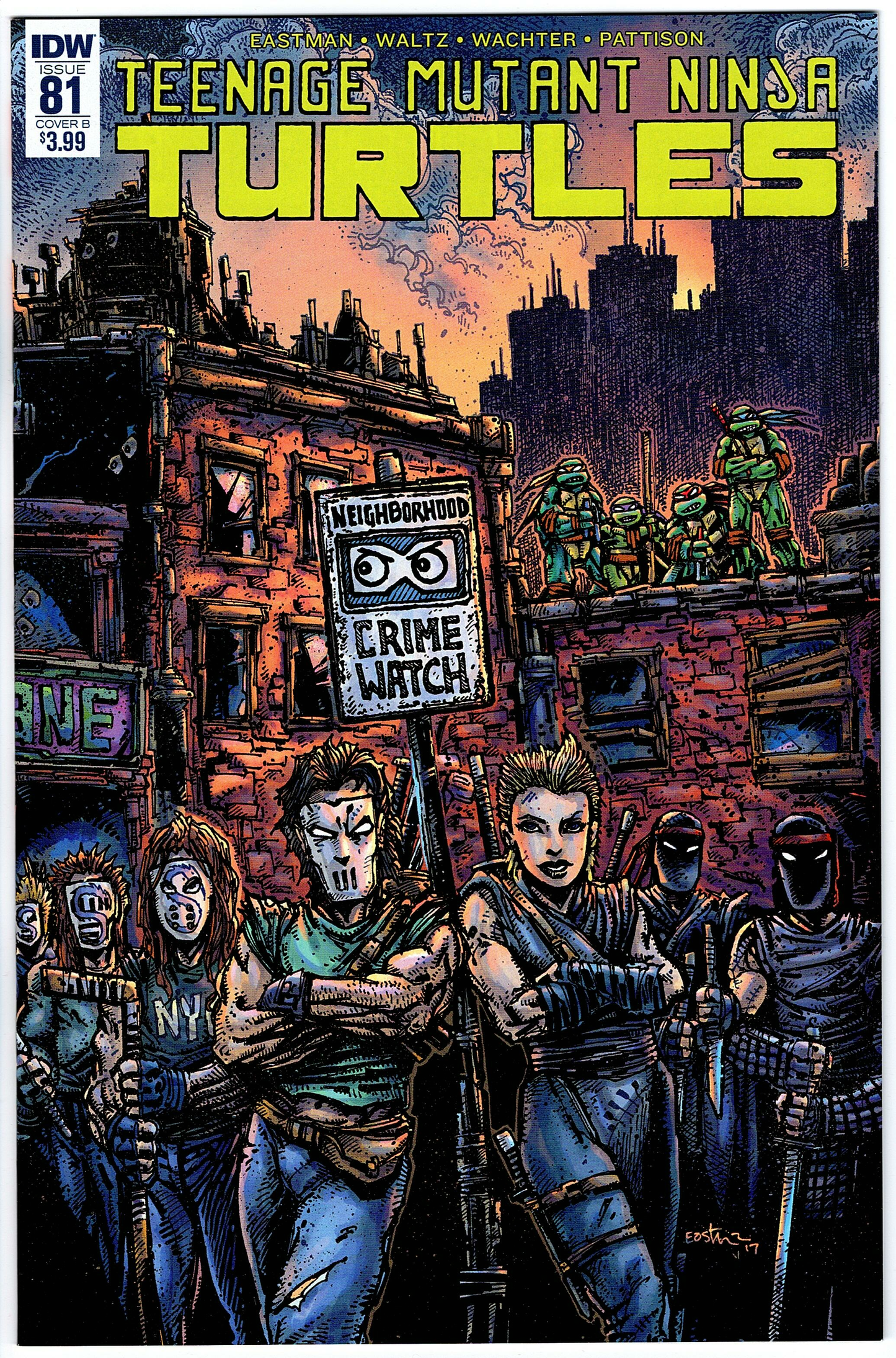 Teenage Mutant Ninja Turtles #81 Cover B