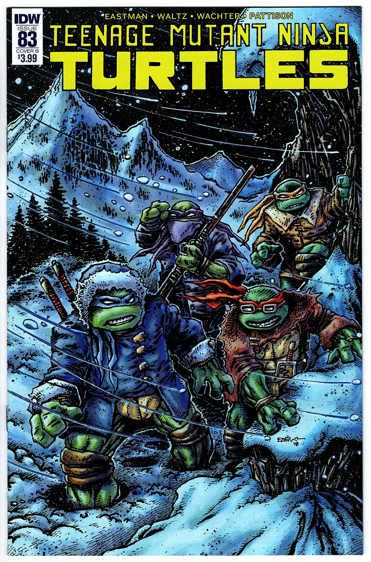 Teenage Mutant Ninja Turtles #83 - Eastman Cover B