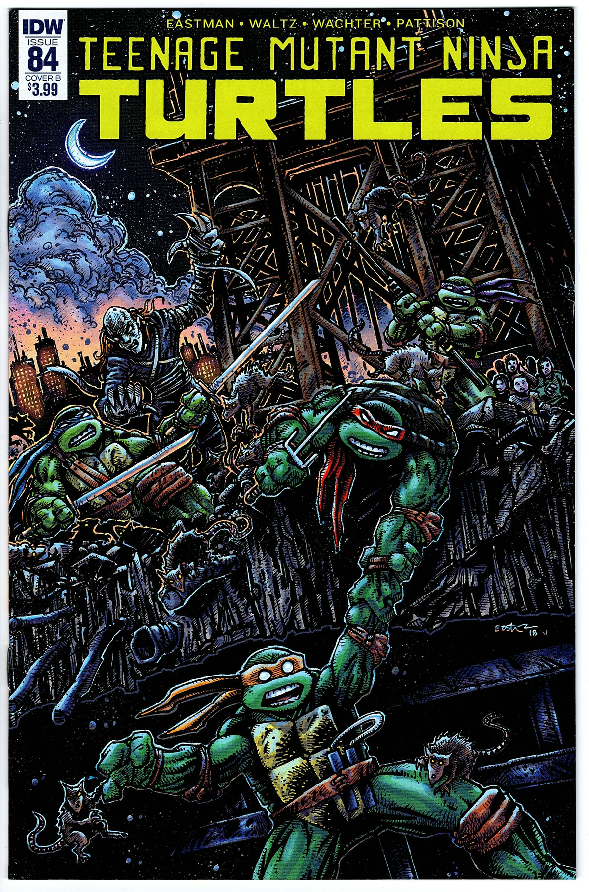 Teenage Mutant Ninja Turtles #84 - Eastman Cover B