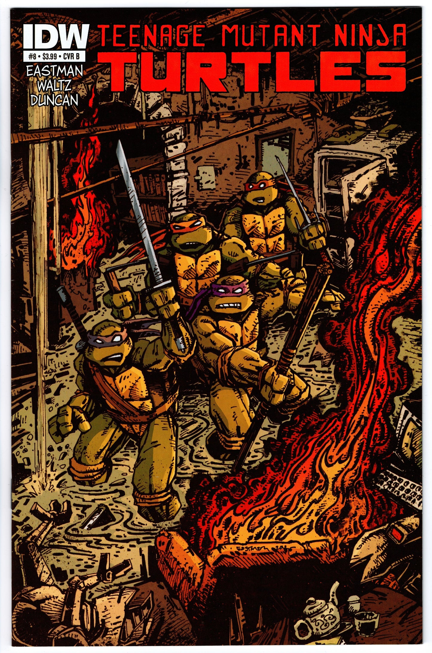 Teenage Mutant Ninja Turtles #8 Cvr B (2011 series)
