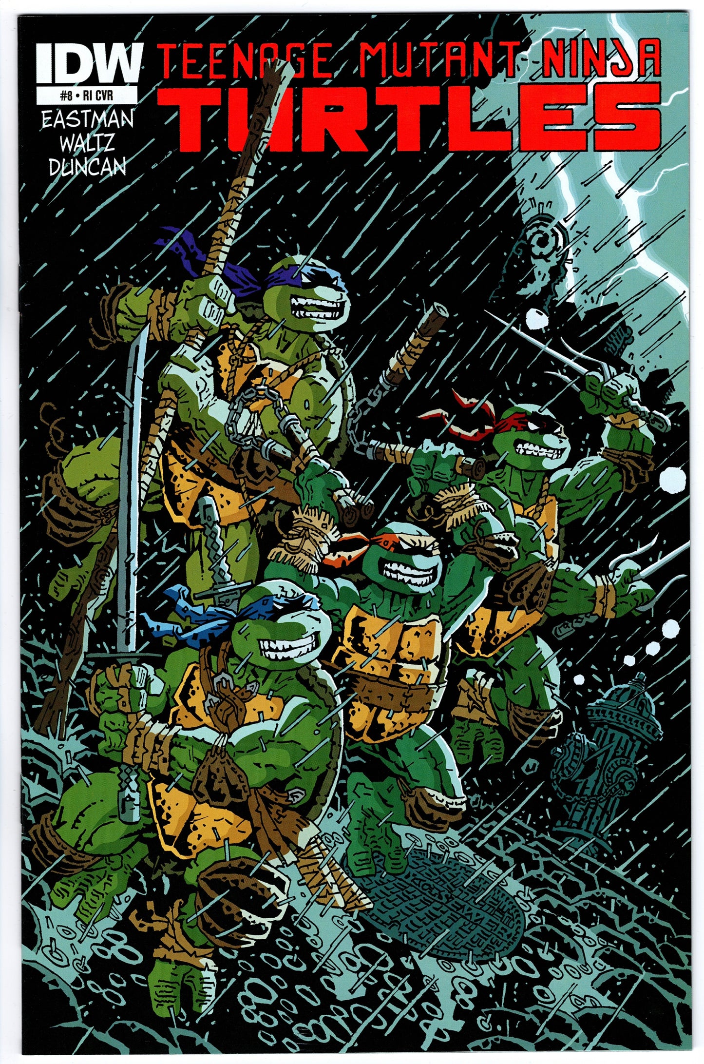 Teenage Mutant Ninja Turtles #8 Cvr RI (2011 series)