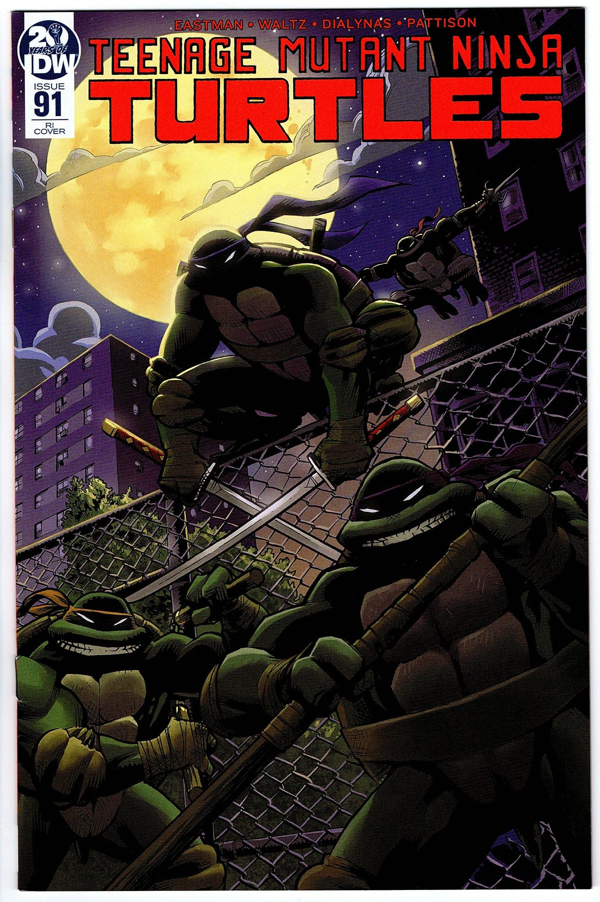 Teenage Mutant Ninja Turtles #91 RI Cover (2011 series)