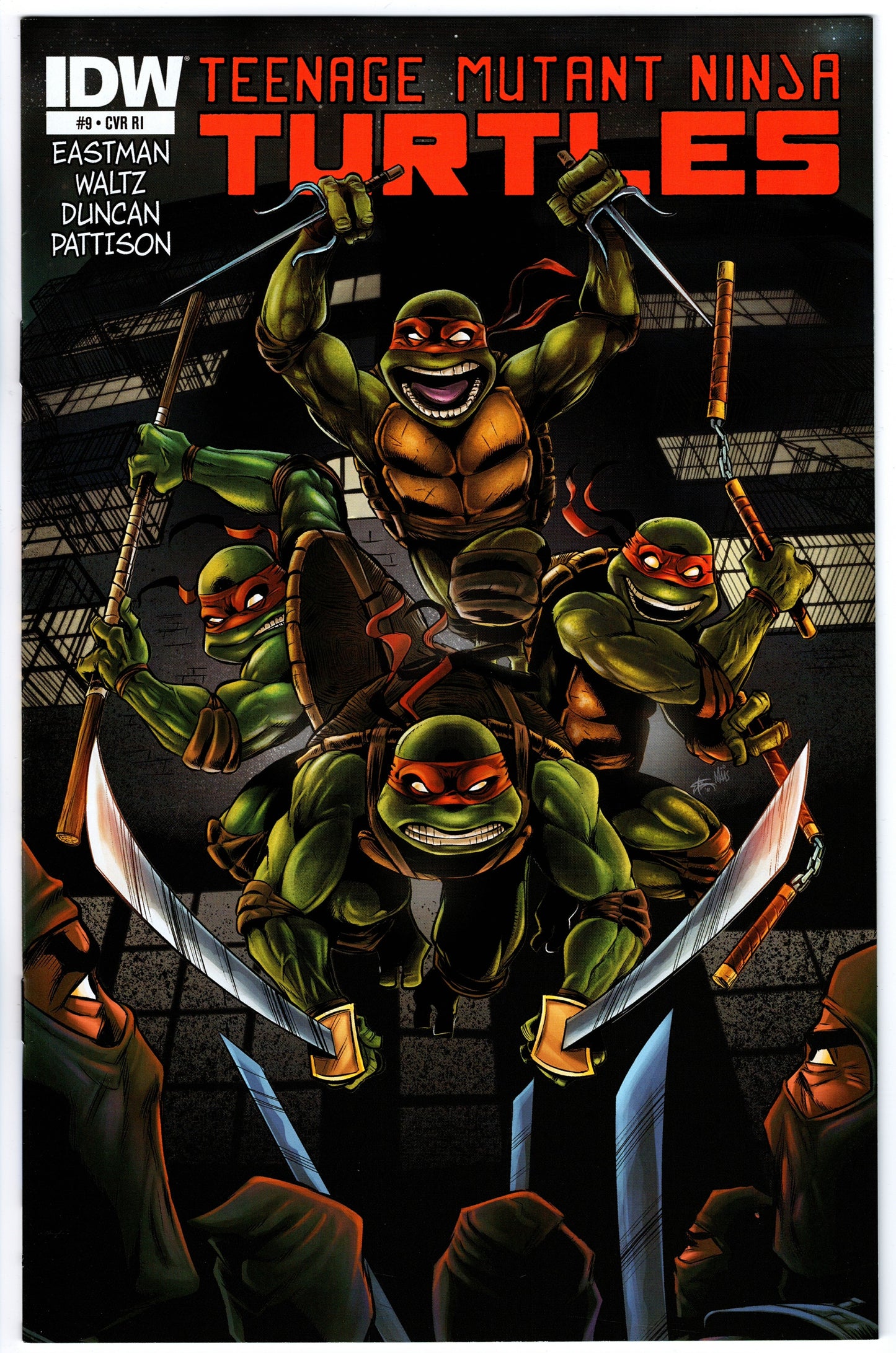 Teenage Mutant Ninja Turtles #9 Cvr RI (2011 series)