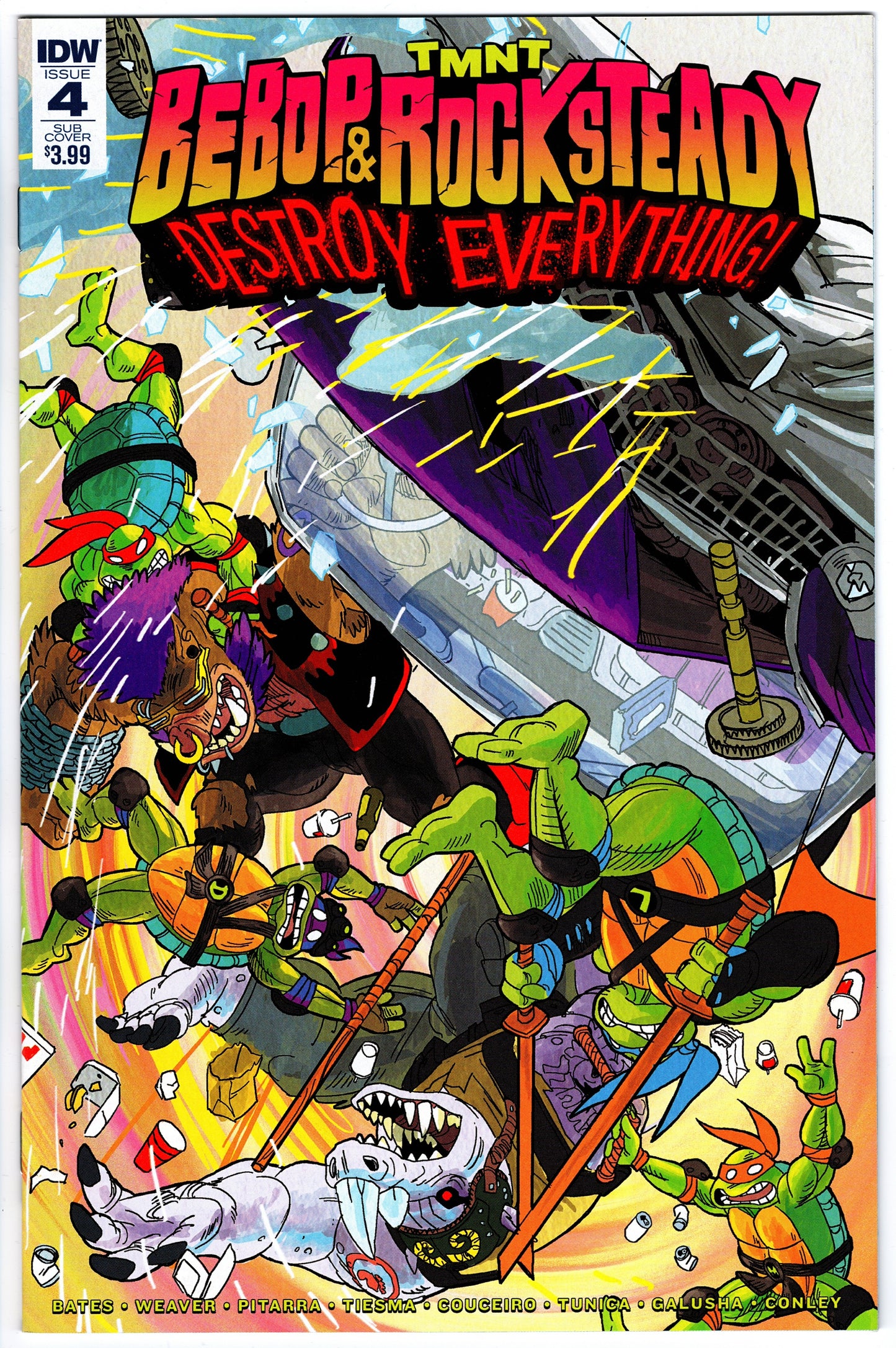 Teenage Mutant Ninja Turtles Bebop & Rocksteady Destroy Everything #4 - Sub cover