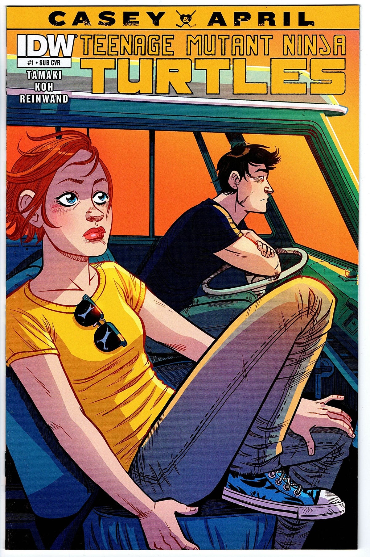 Teenage Mutant Ninja Turtles Casey and April #1 - Sub Cover