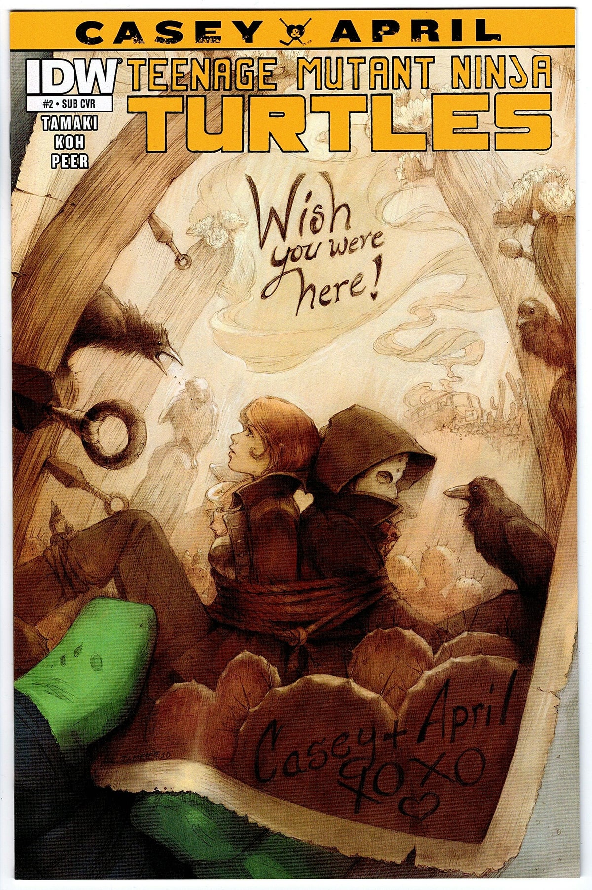 Teenage Mutant Ninja Turtles Casey and April #2 - Sub Cover