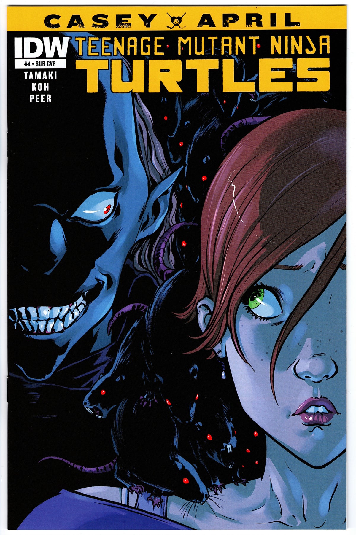 Teenage Mutant Ninja Turtles Casey and April #4 - Sub Cover