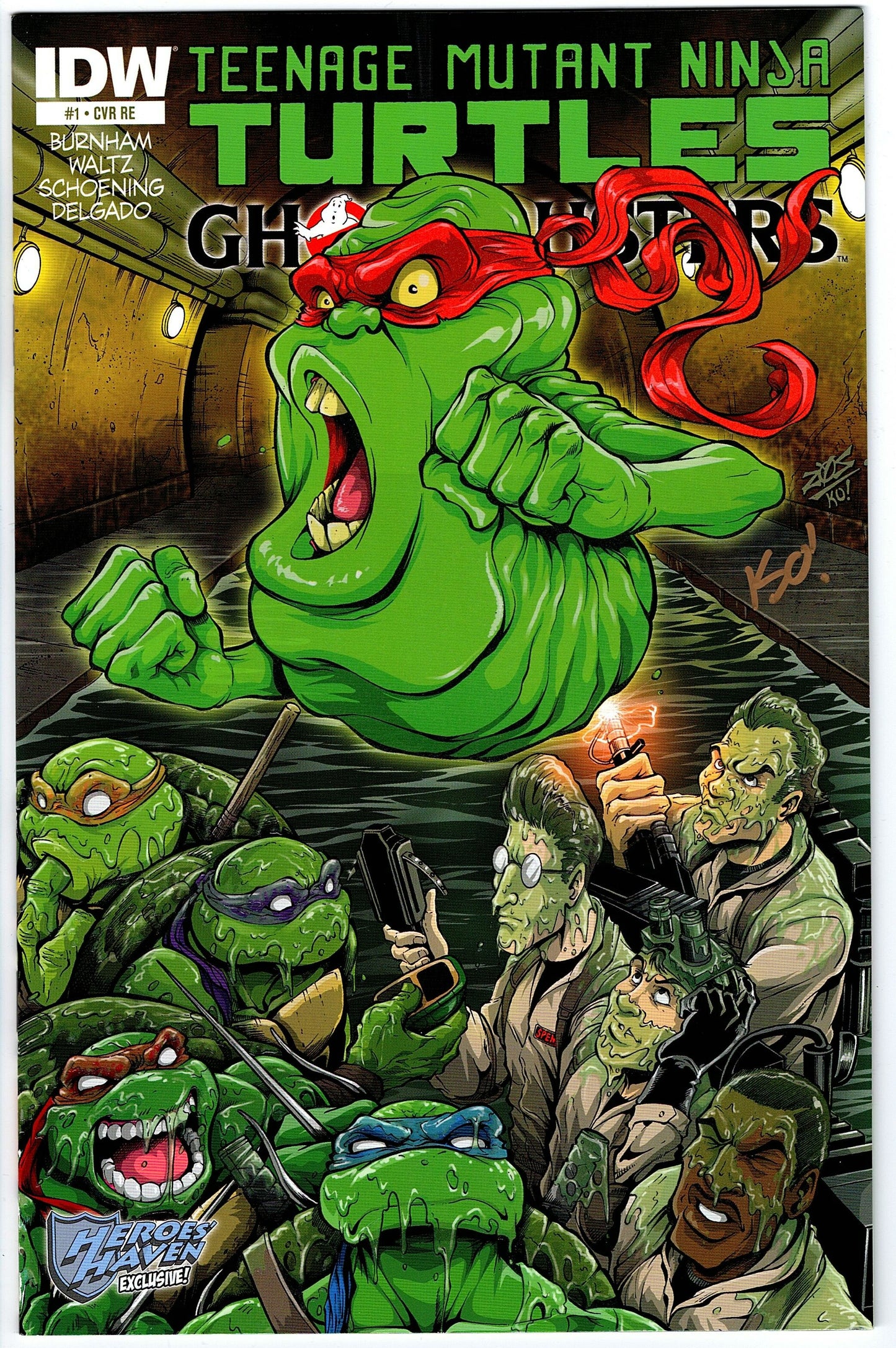 Teenage Mutant Ninja Turtles Ghostbusters #1 - Heroes' Haven Edition Glow in the Dark