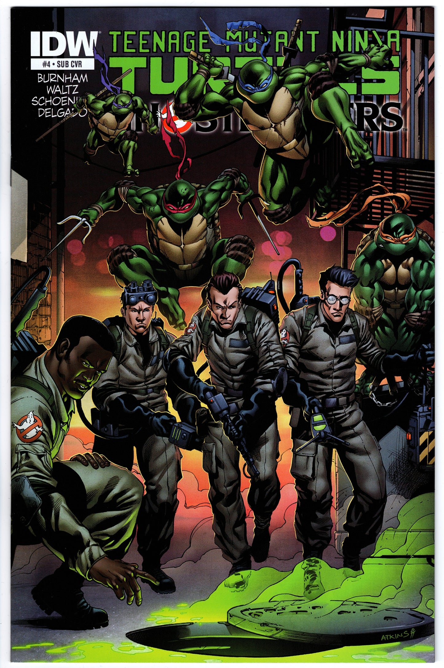 Teenage Mutant Ninja Turtles Ghostbusters #4 - Subscription Cover
