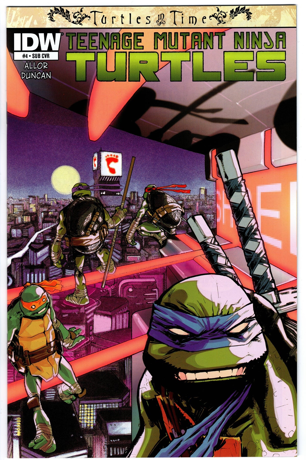 Teenage Mutant Ninja Turtles - Turtles in Time #4 Sub Cover